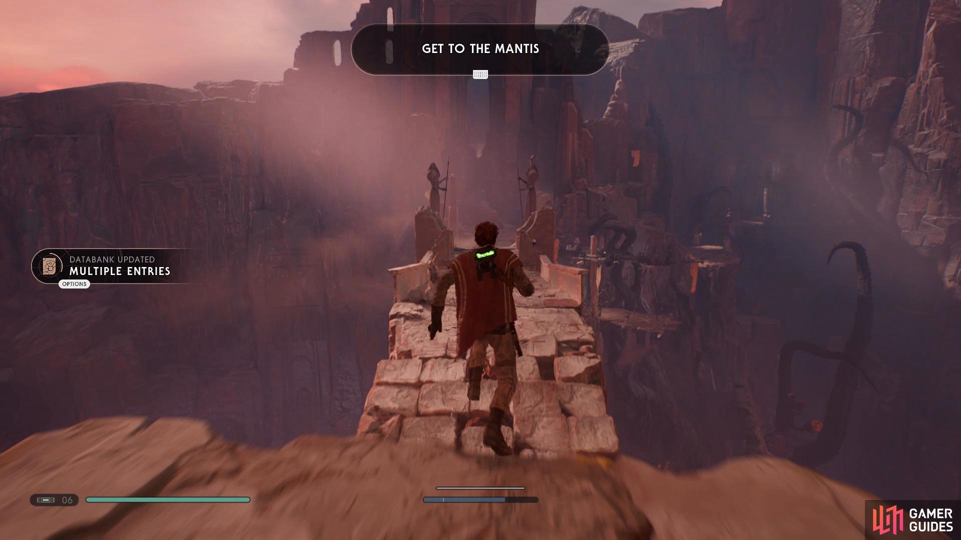 Sprint back to the Mantis.