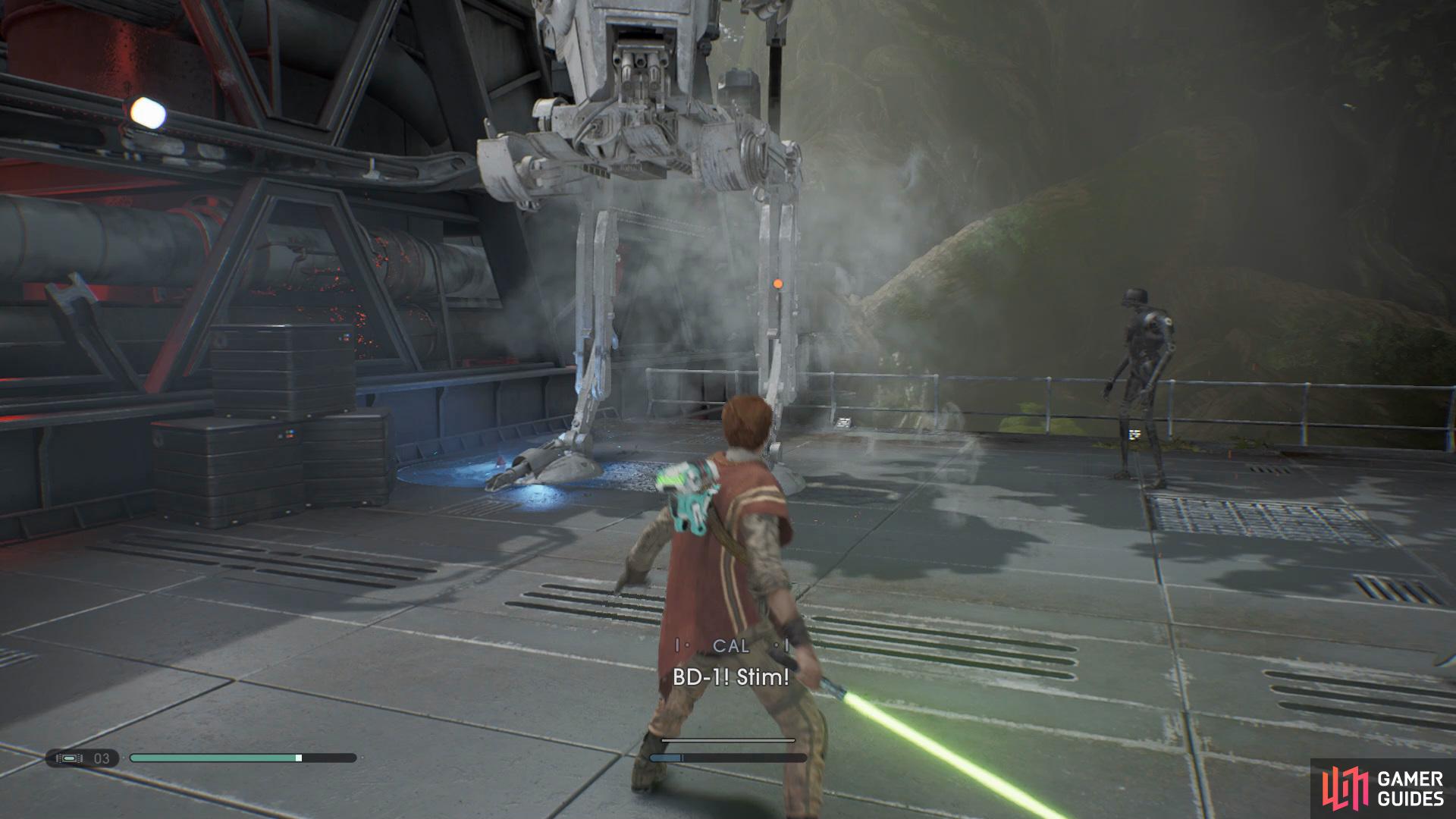 and roll away when it drops grenades that form electronic puddles.