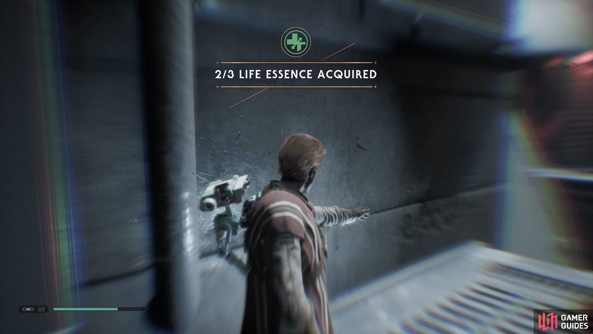 and then continue up to find a Life Essence.