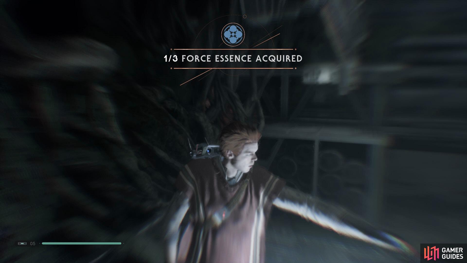 You'll be able to find the fourth Force Essence to the right of the Forest Trench.