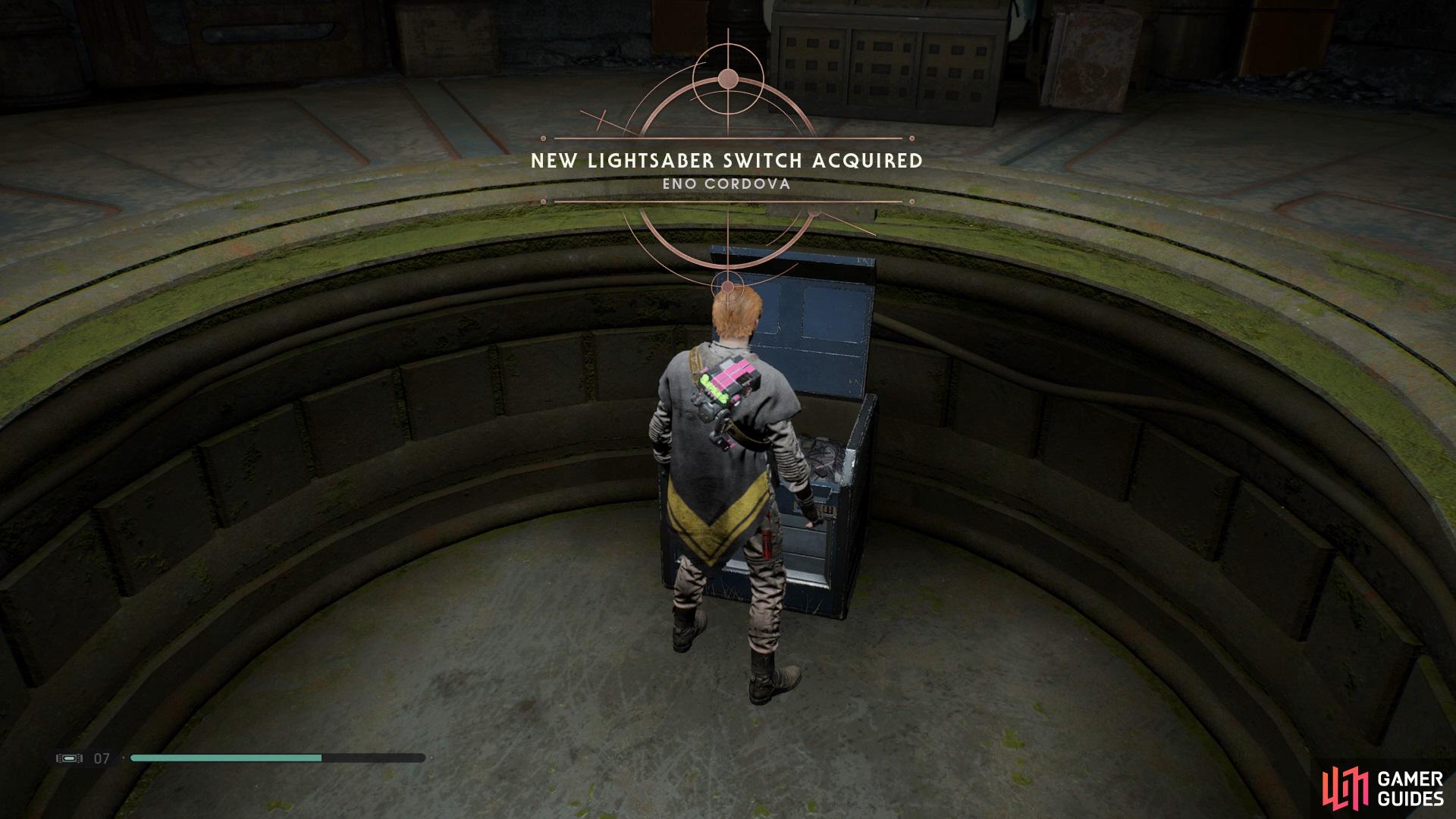 and then drop down to open the accessible Chest. 