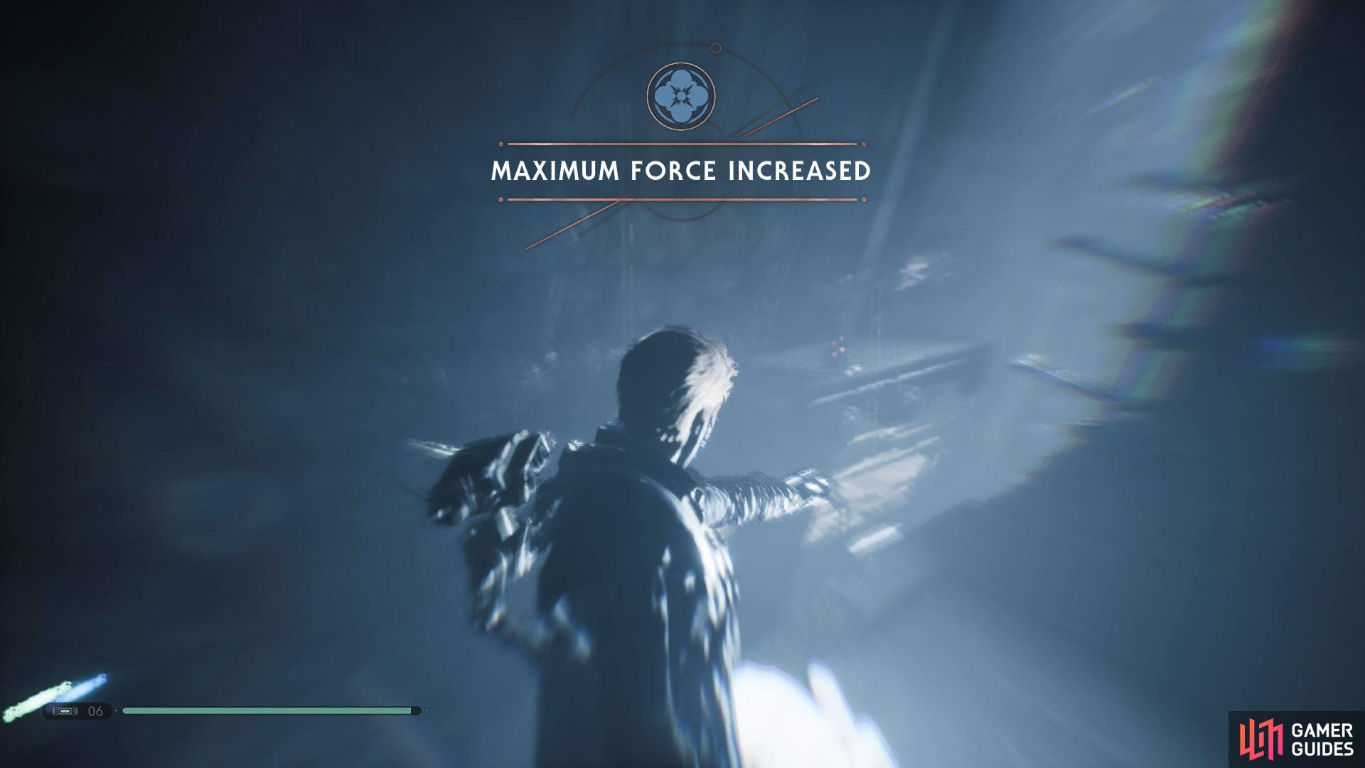 then get BD-1 to activate the power and climb up to a Force Essence.