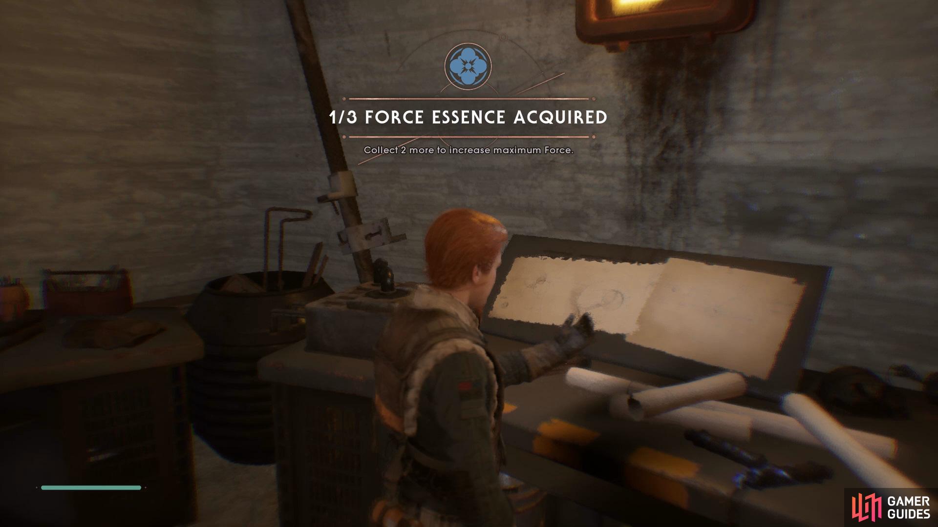 Head into Bogdo Sinkholes to find the first Force Essence.