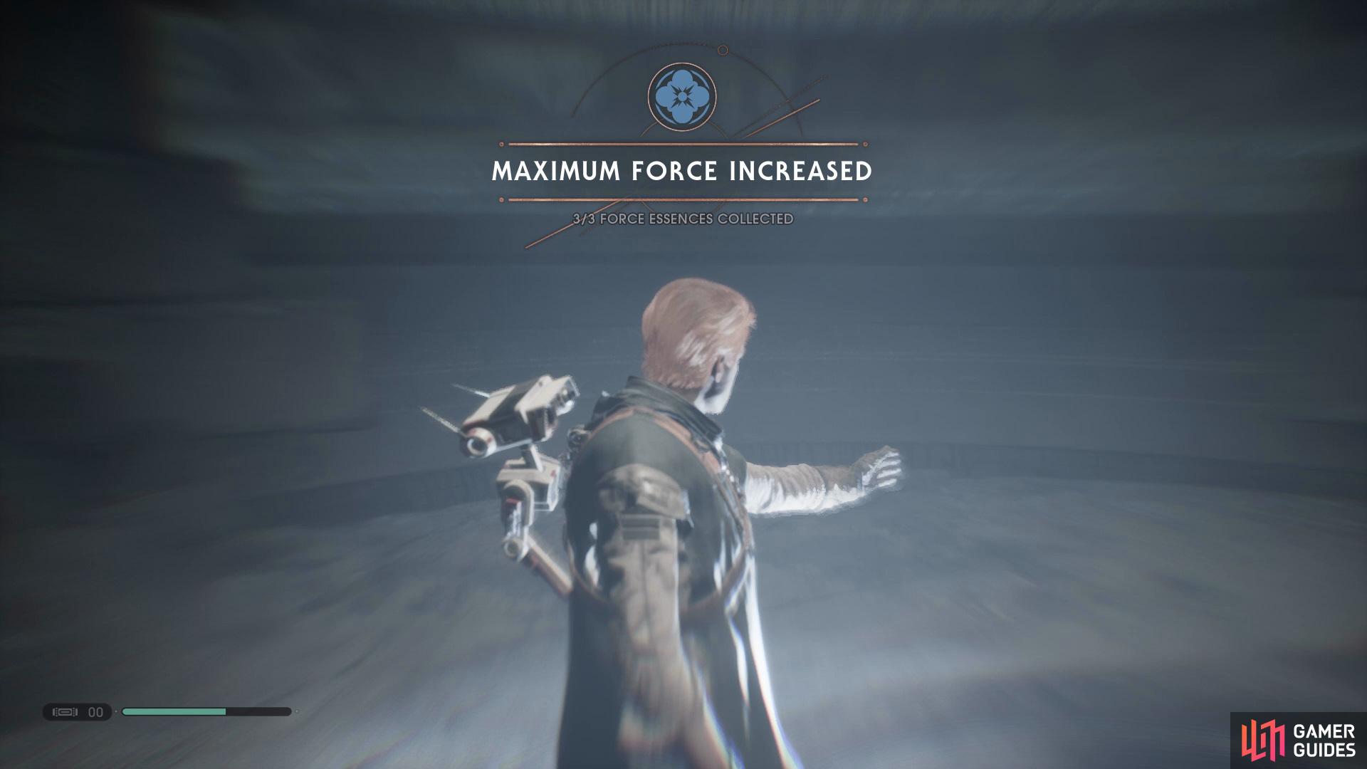 You'll be able to locate the eleventh Force Essence underneath the floor in the Tomb of Eilram.