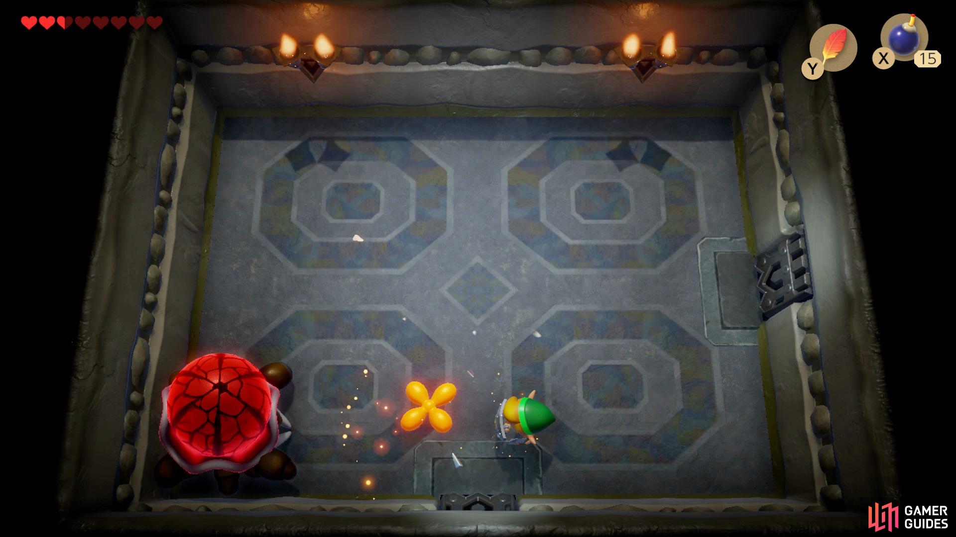 and keep attacking it until the shell turns red and then give it a few more hits to kill it.
