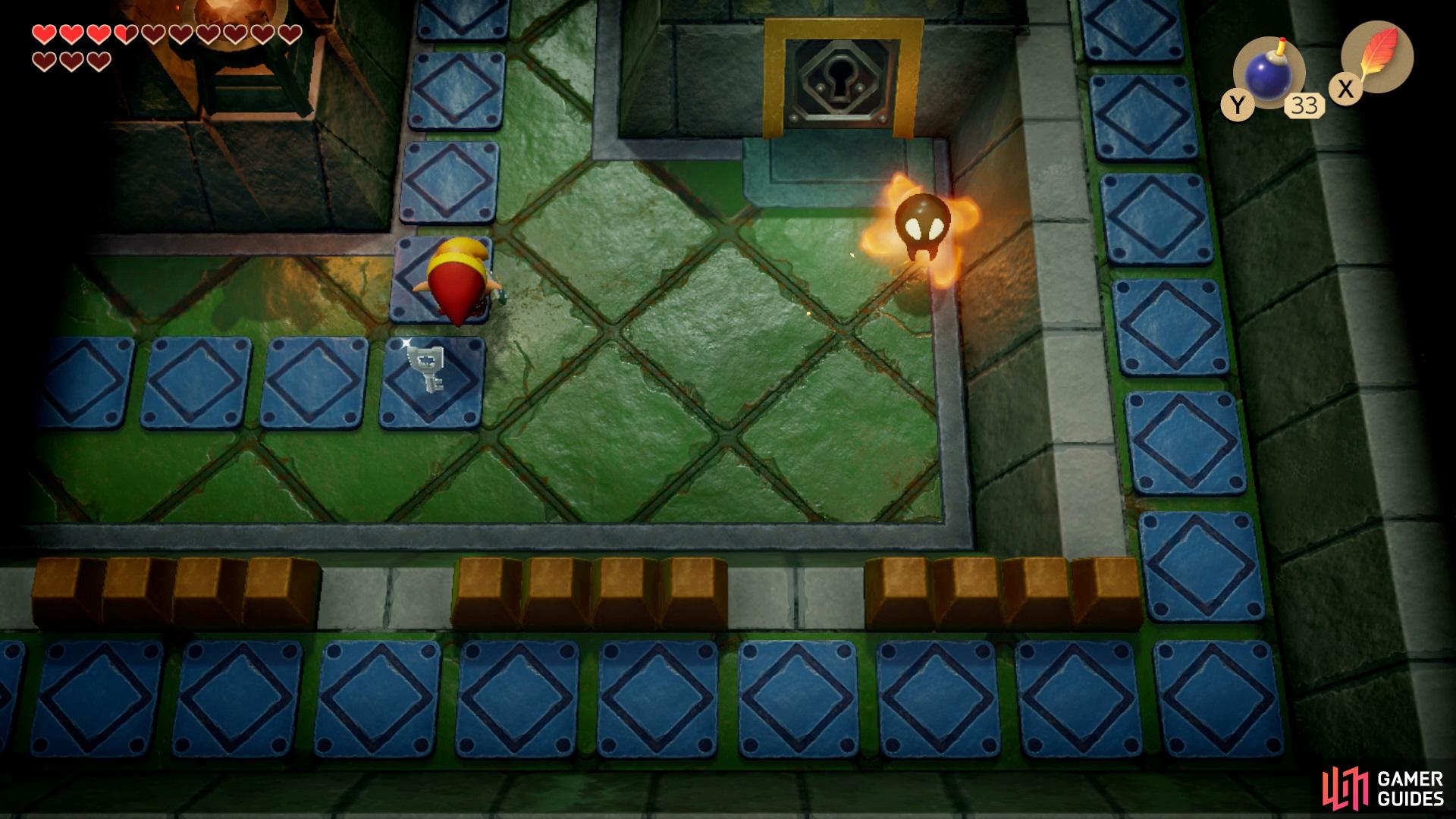 Zelda: Link's Awakening - Eagle's Tower dungeon explained, how to destroy  all columns and get the Mirror Shield