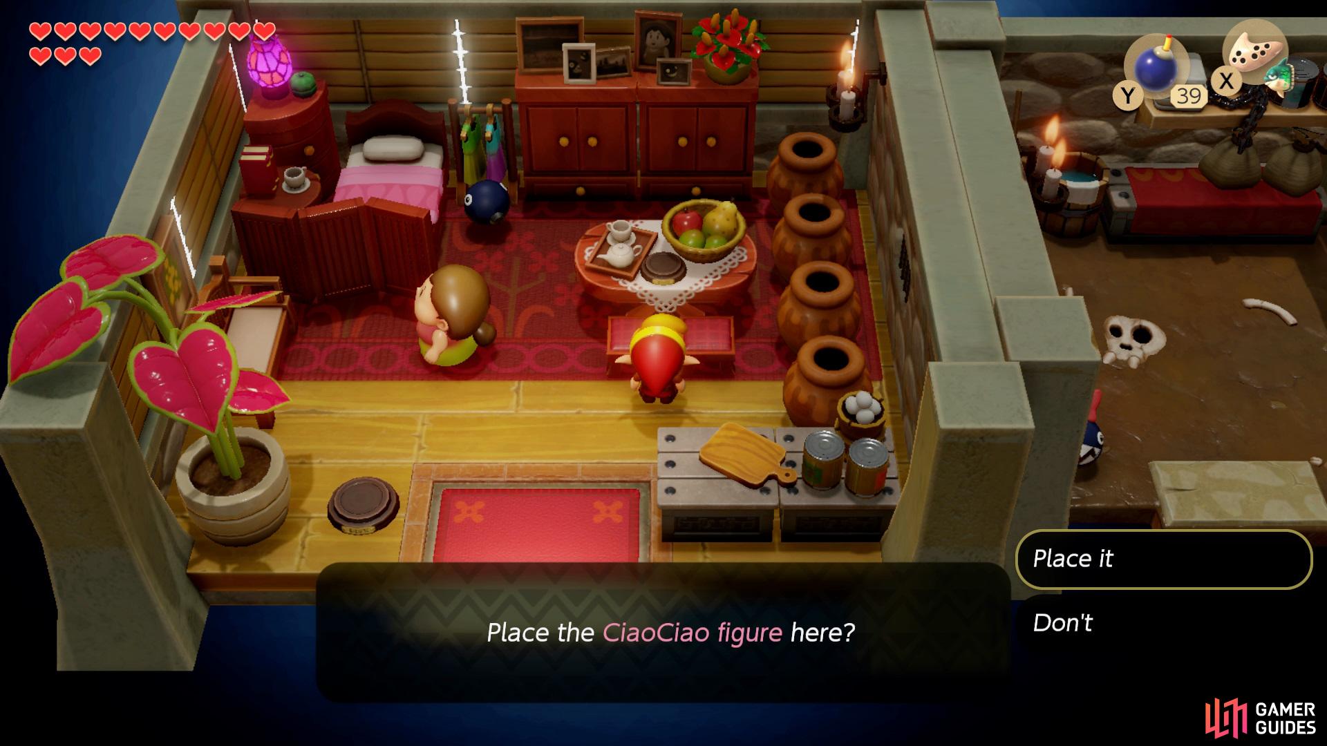 then go into Madame MeowMeow's house and place it on her table,