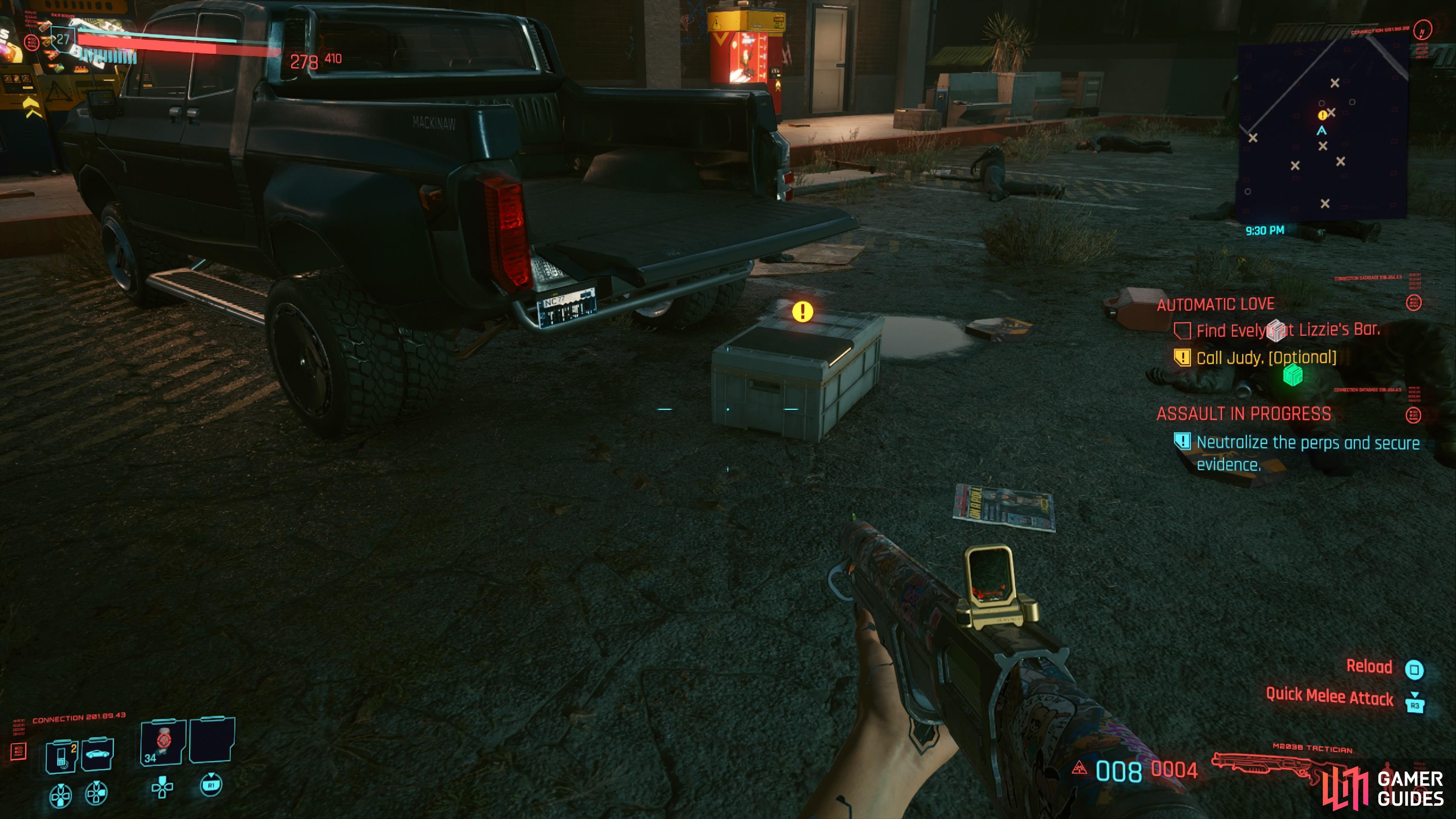 then collect the evidence from the box. 