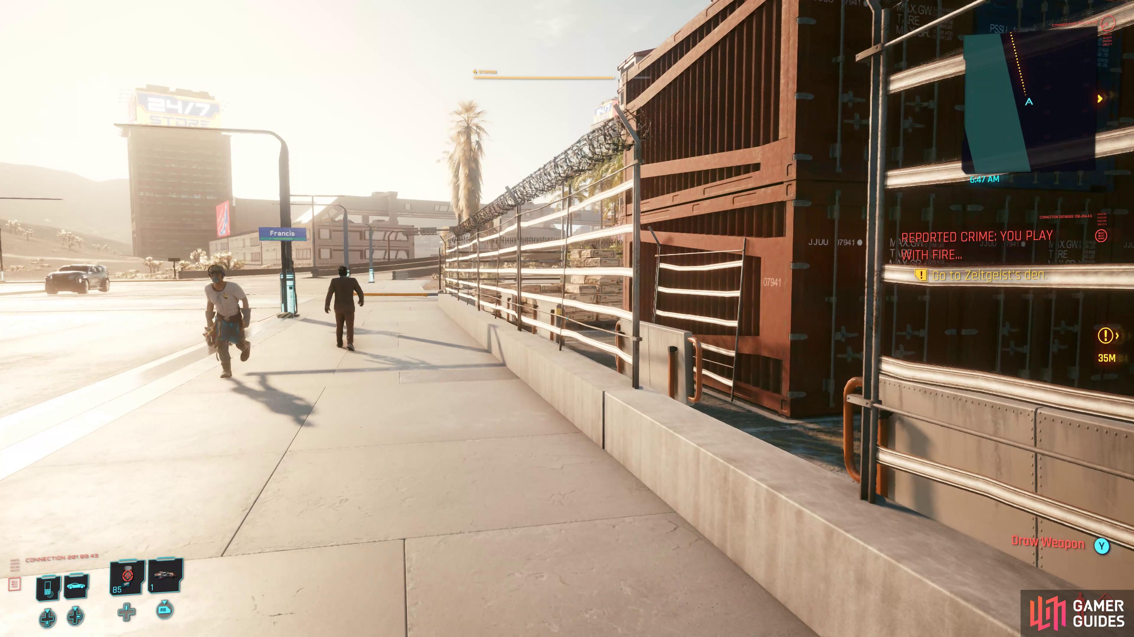 once you have the Shard, enter the area via this open fence