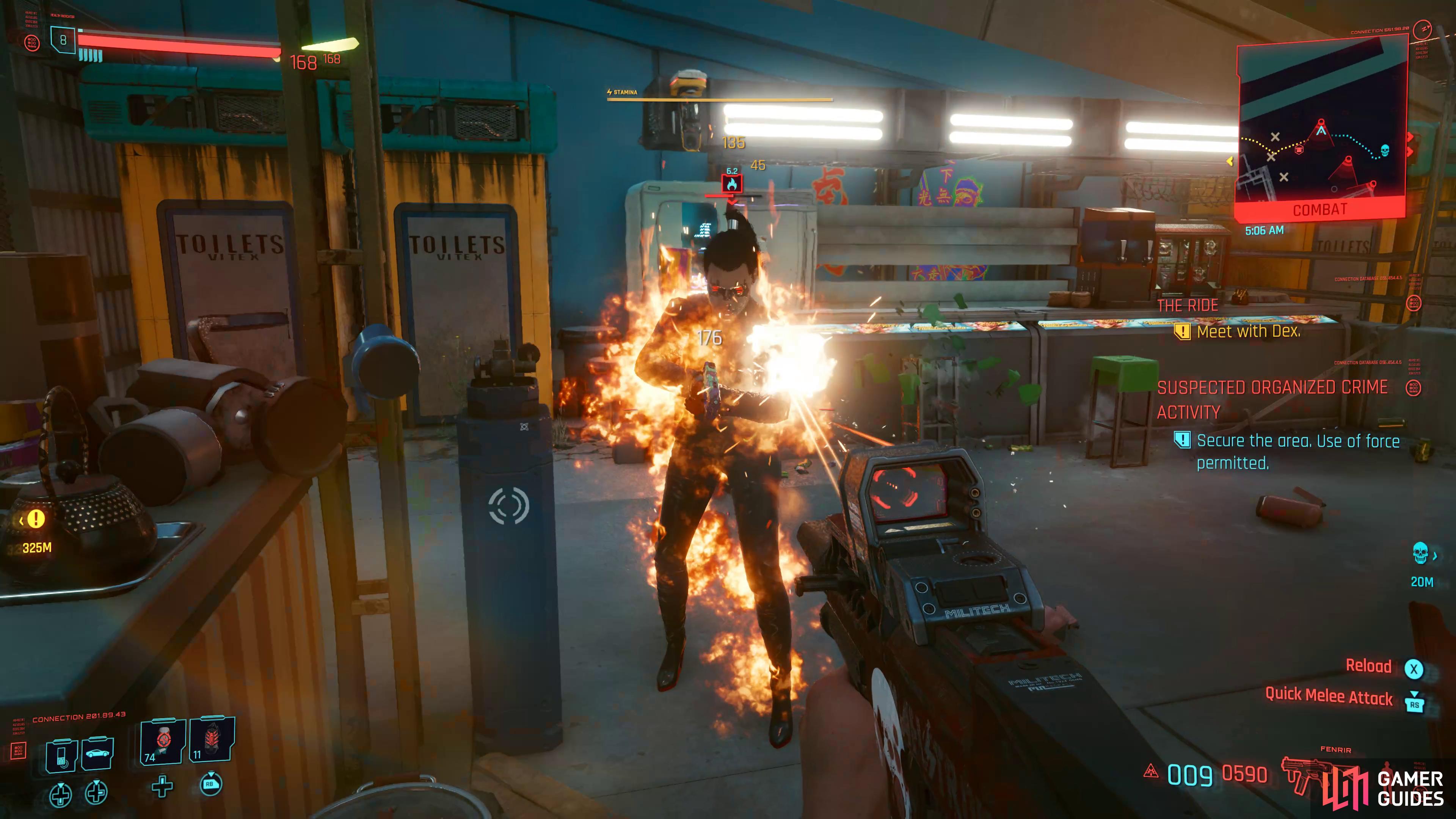 defeat the Netrunner first in the case of a shootout