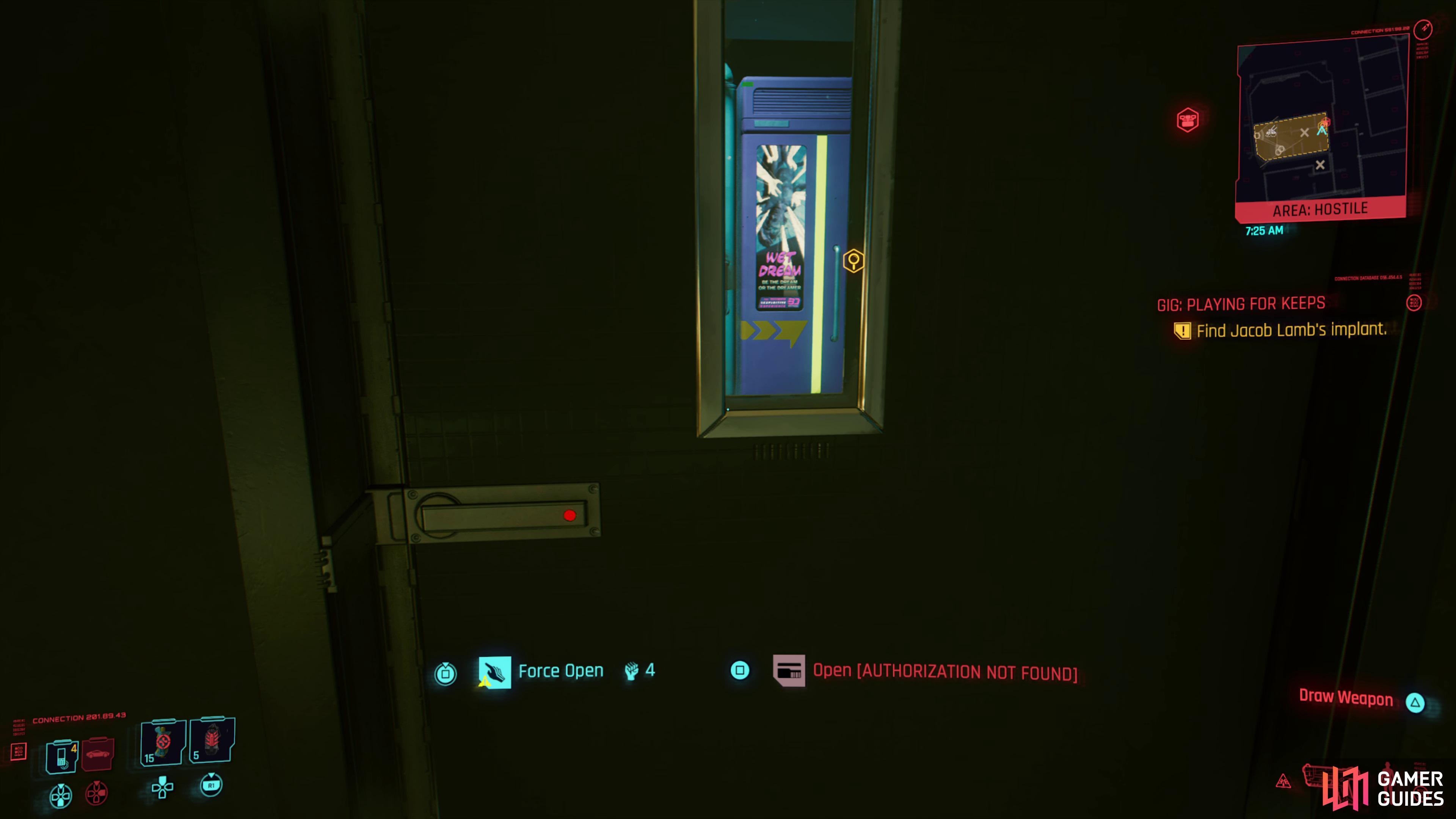 You could acquire the eye through forcing the door open with the body stat at level 4