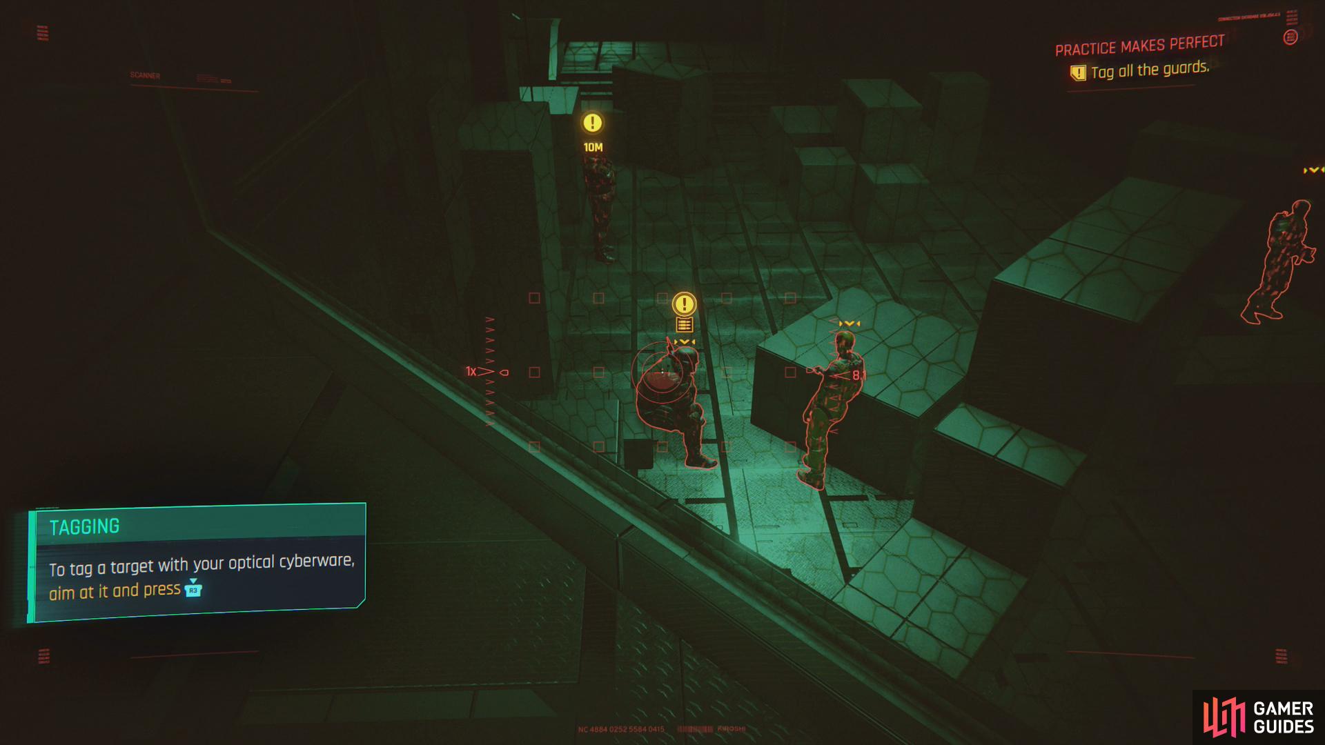 Tag enemies while scanning to track them without having to maintain a line of sight.
