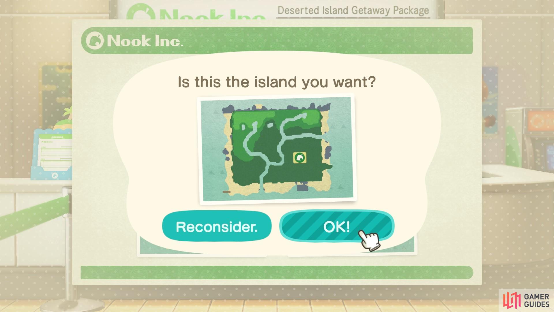 After careful deliberation, option four is the chosen Island Paradise!