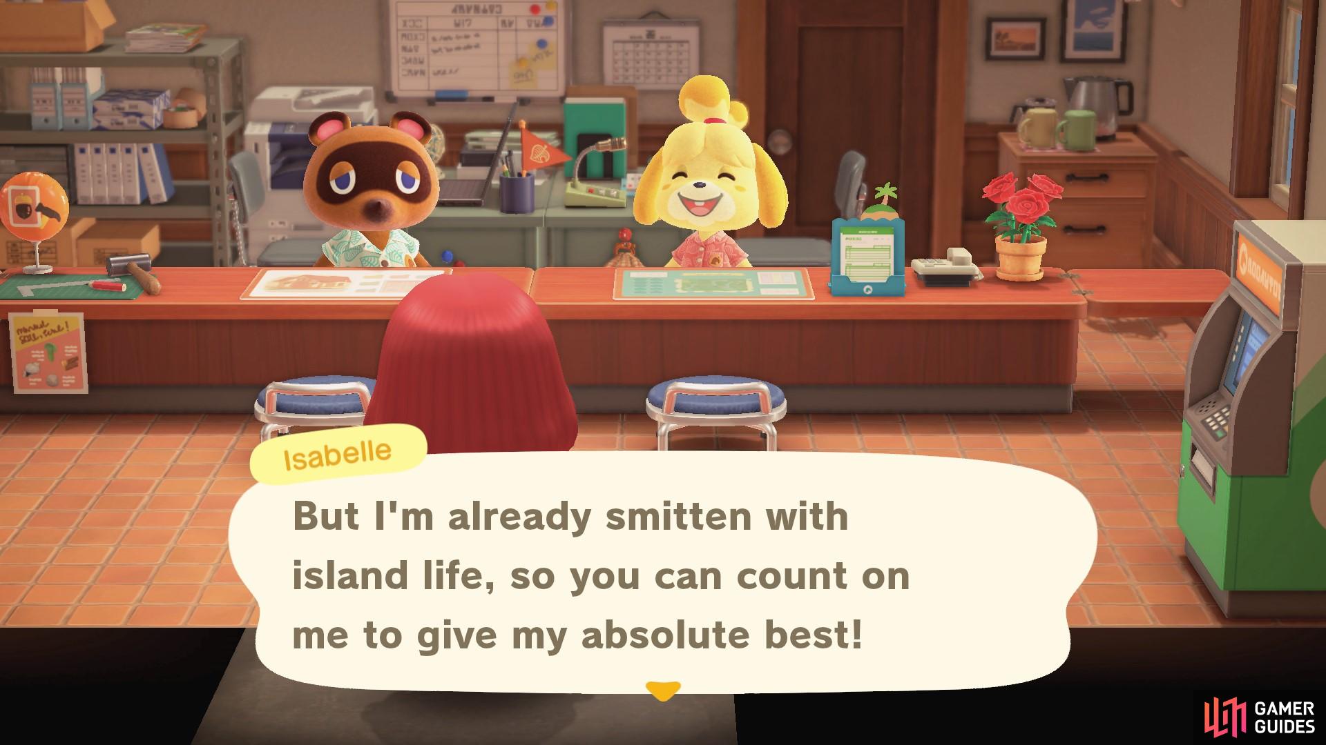 Isabelle is here to help with your island needs!