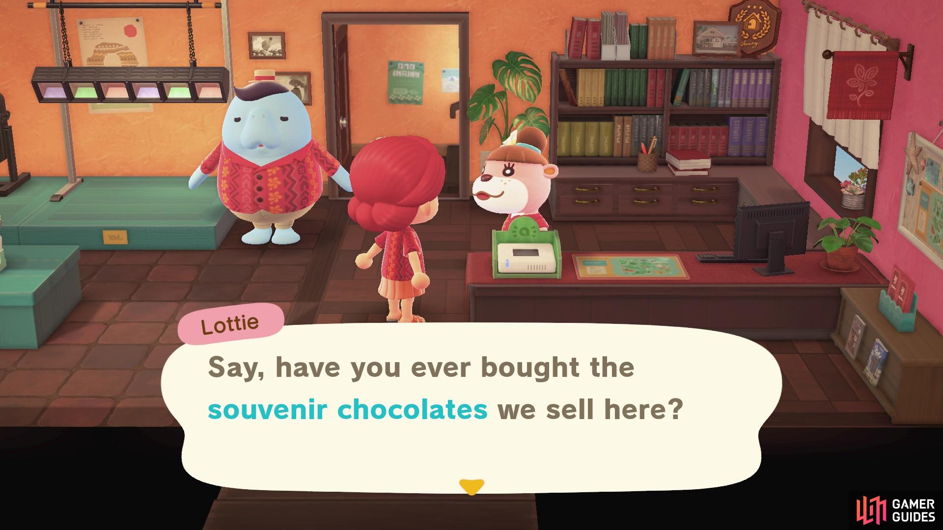 Lottie will tell you about the chocolates on sale