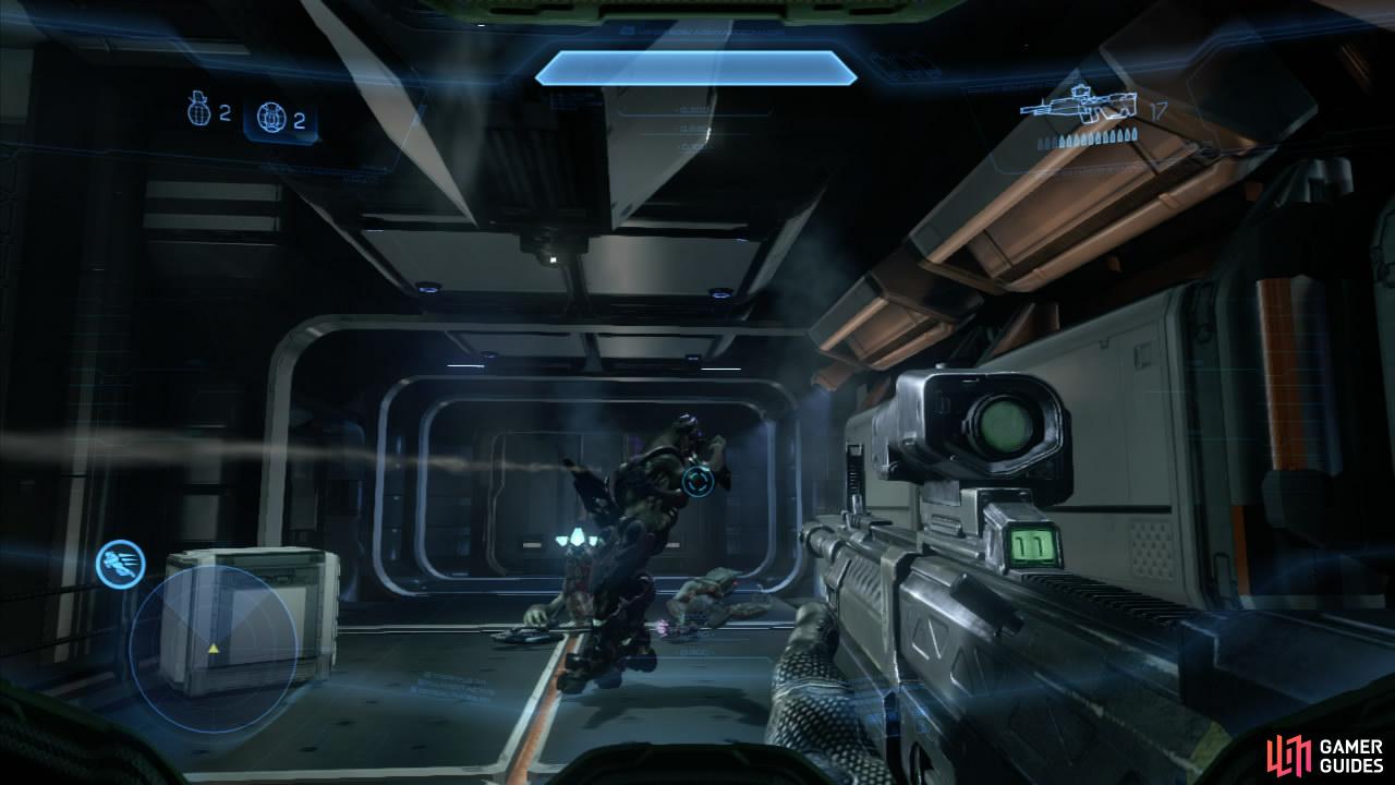 The DMR replaced the Battle Rifle in Halo: Reach, but returns alongside its predecessor in Halo 4. Both weapons are extremely effective at mid range, but the DMR edges the battle rifle at long range. The DMR fires a single shell each time and has a slower rate of fire than the battle rifle. It is a head shot machine best used at mid-long range.
