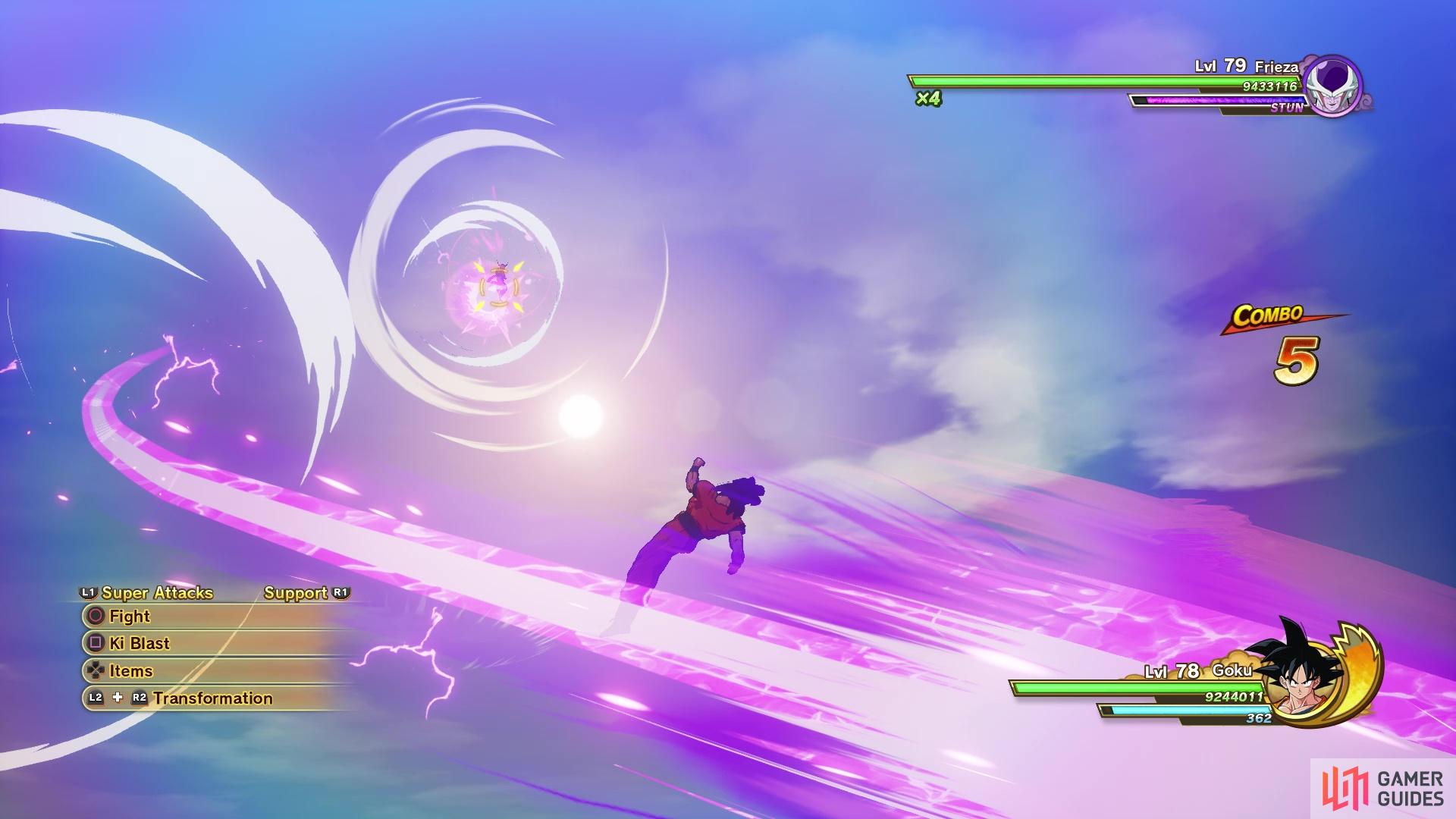The first Frieza fight is fairly simple and doesn’t have much to offer