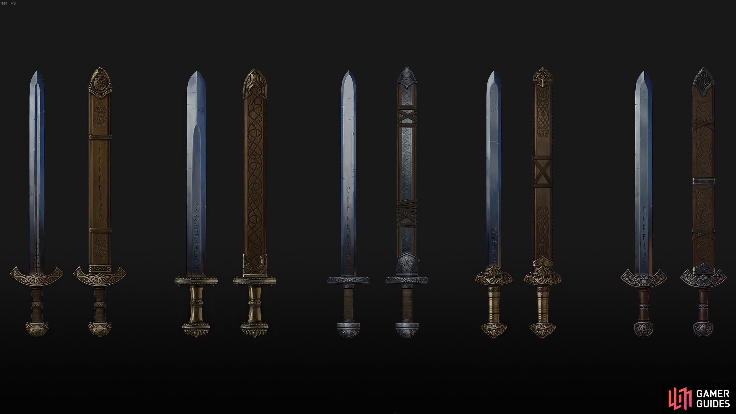 You can see a wide range of art for different weapon styles.
