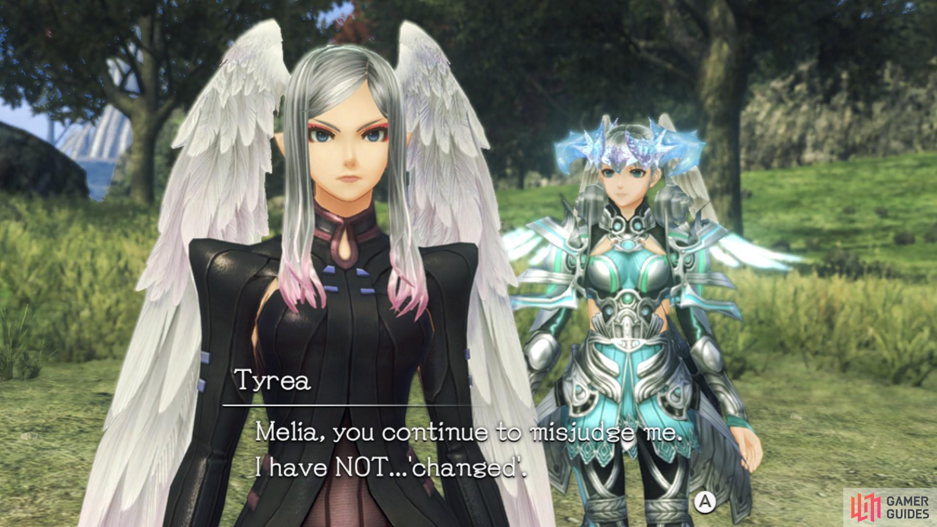 Tyrea is still a little confrontational with Melia. 