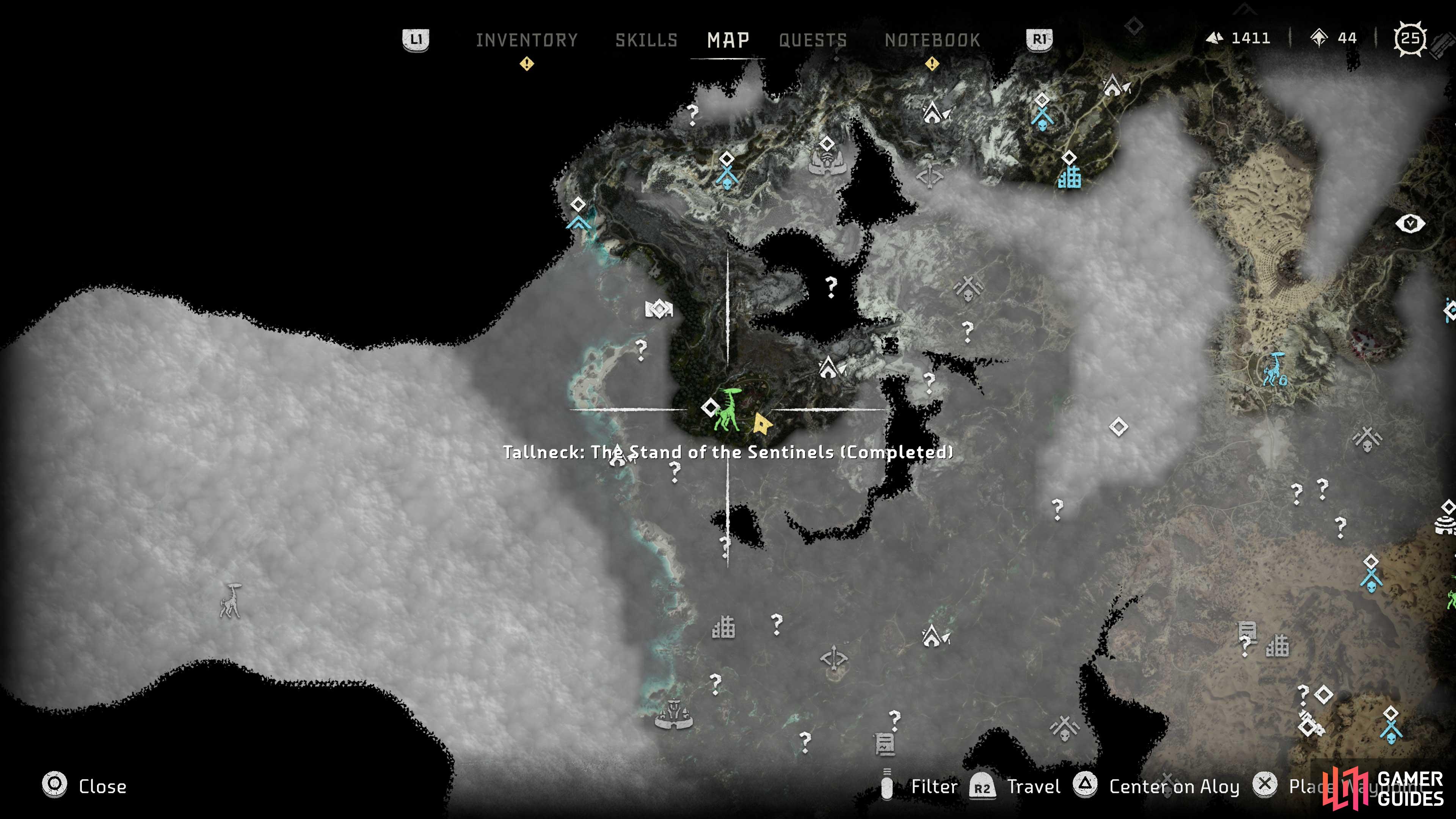 The location of the Tallneck: The Stand of the Sentinels activity.
