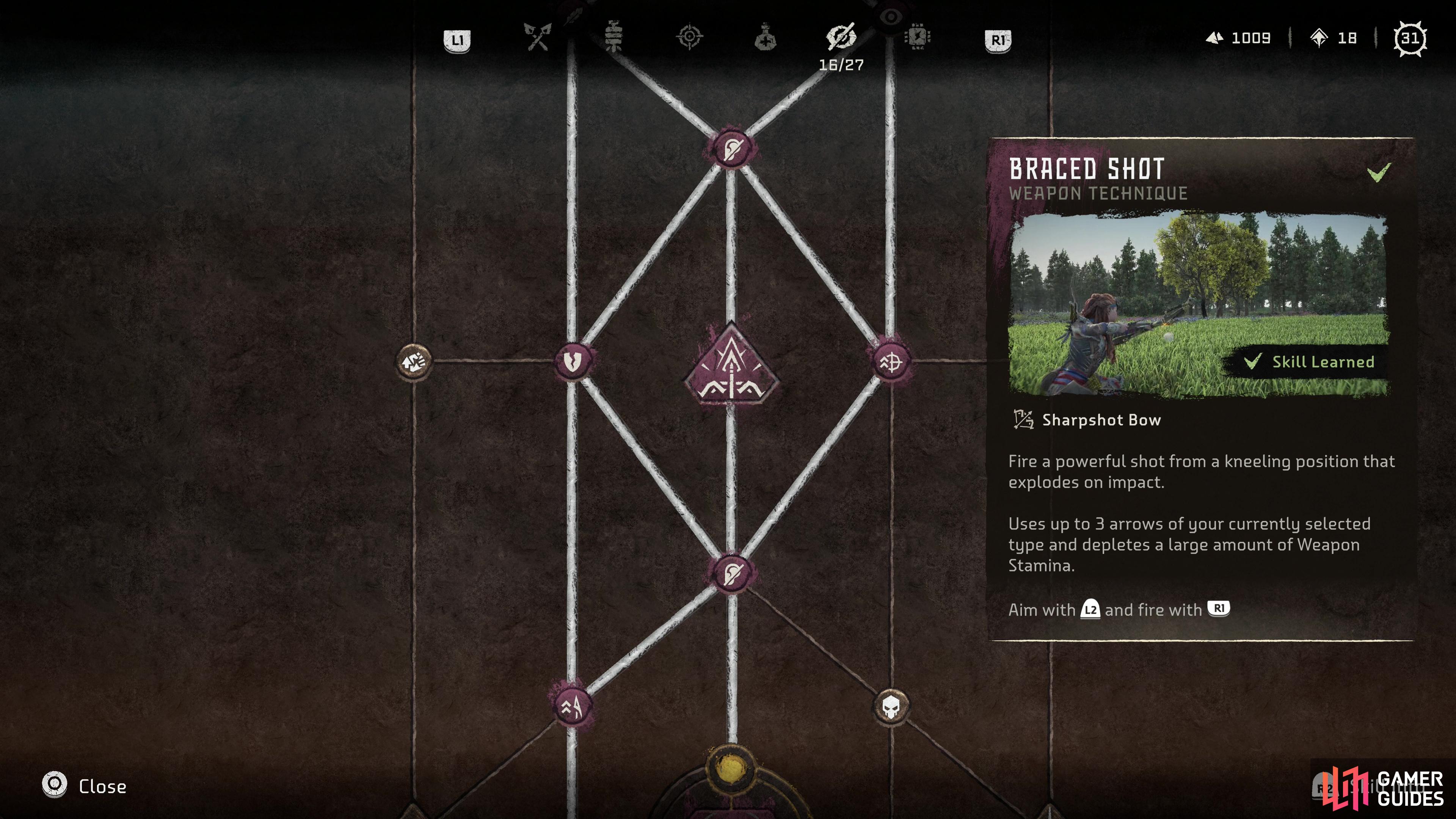 Weapon Techniques can be purchased in the skill tree - they're easy to spot due to their distinct pentagonal shape.