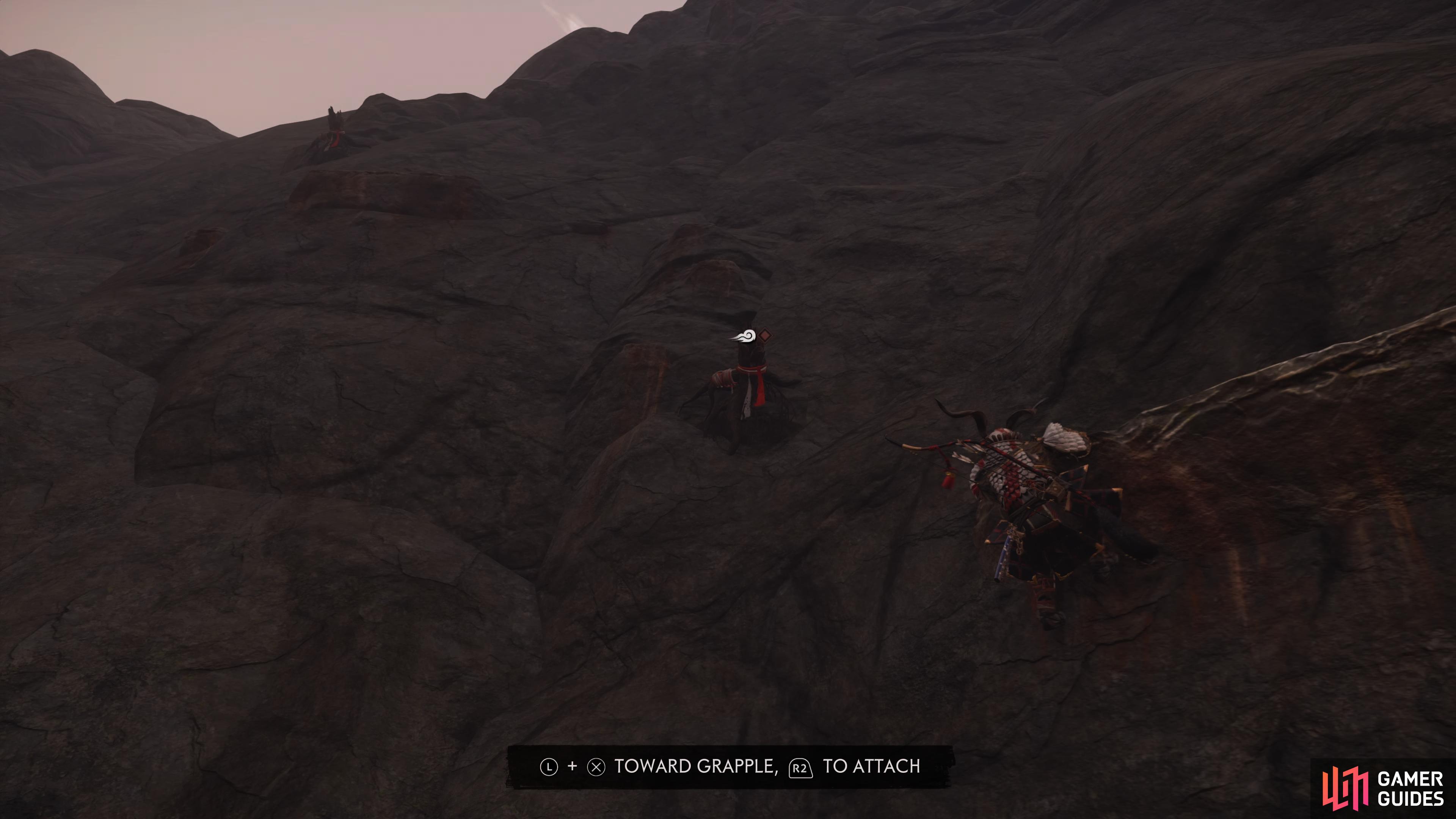 scale the cliffs to the south for the best approach