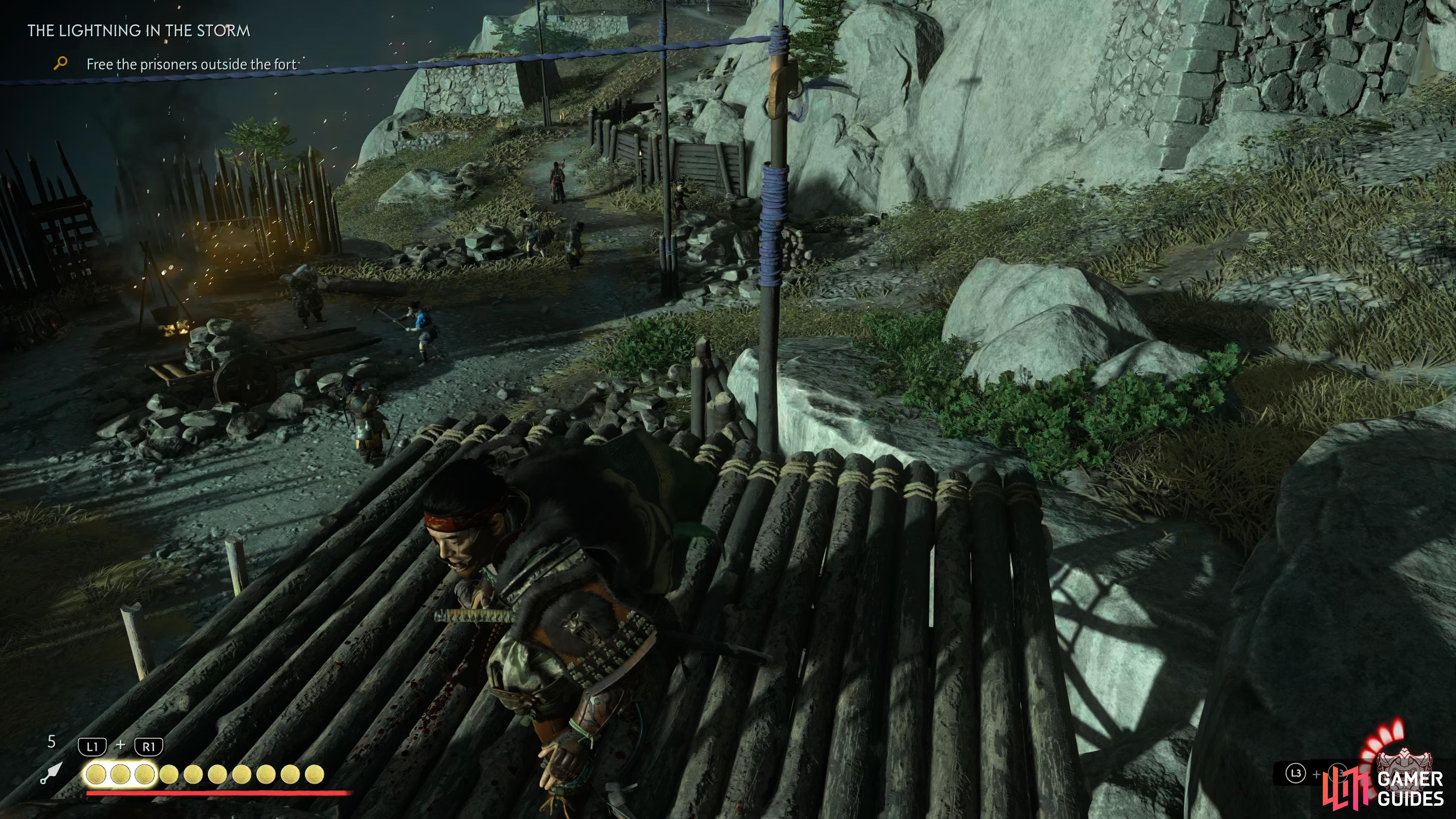 Approach the outside by dealing with the Archer here first