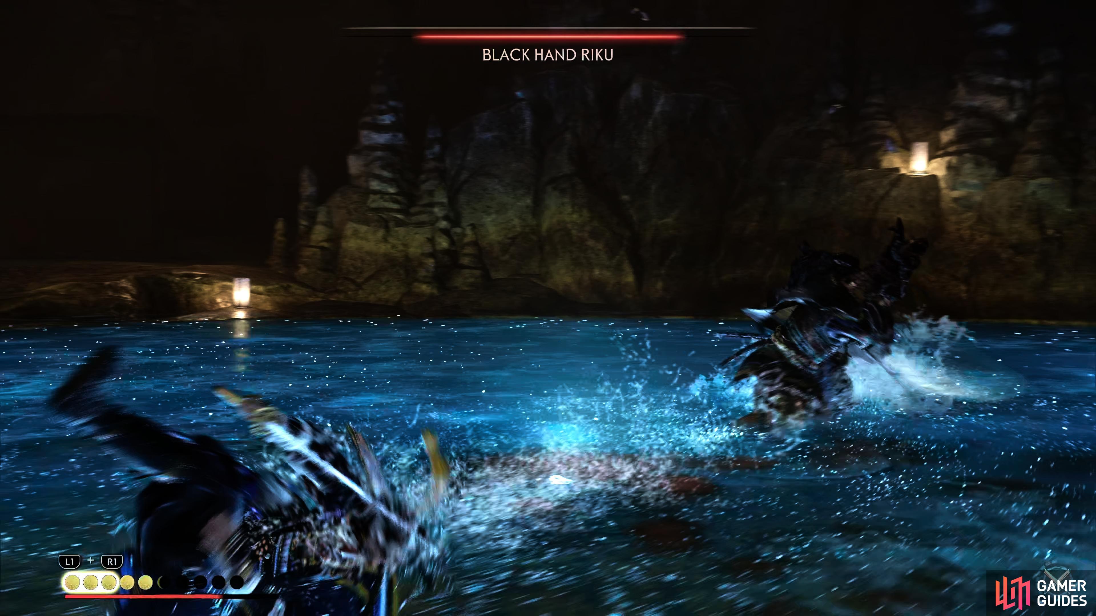 his second unblockable attack is a spin that you can avoid by rolling backward.