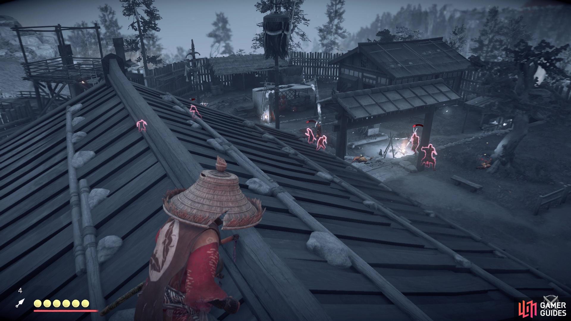 Bandits will invade this outpost, so you won't have to fight all of the Mongols