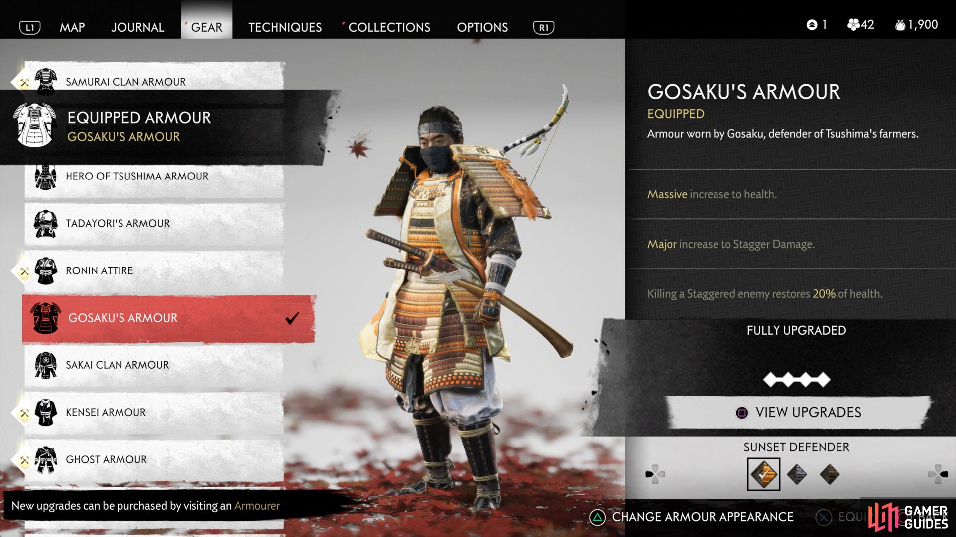 Gosaku's Armor - Armor - Equipment, Ghost of Tsushima: Director's Cut