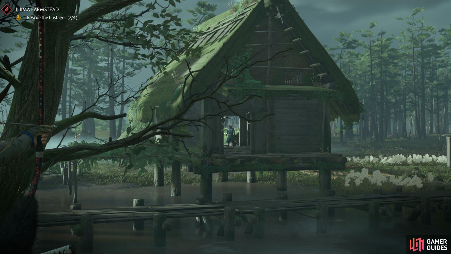 be on the lookout for archers in the huts and take them out first.