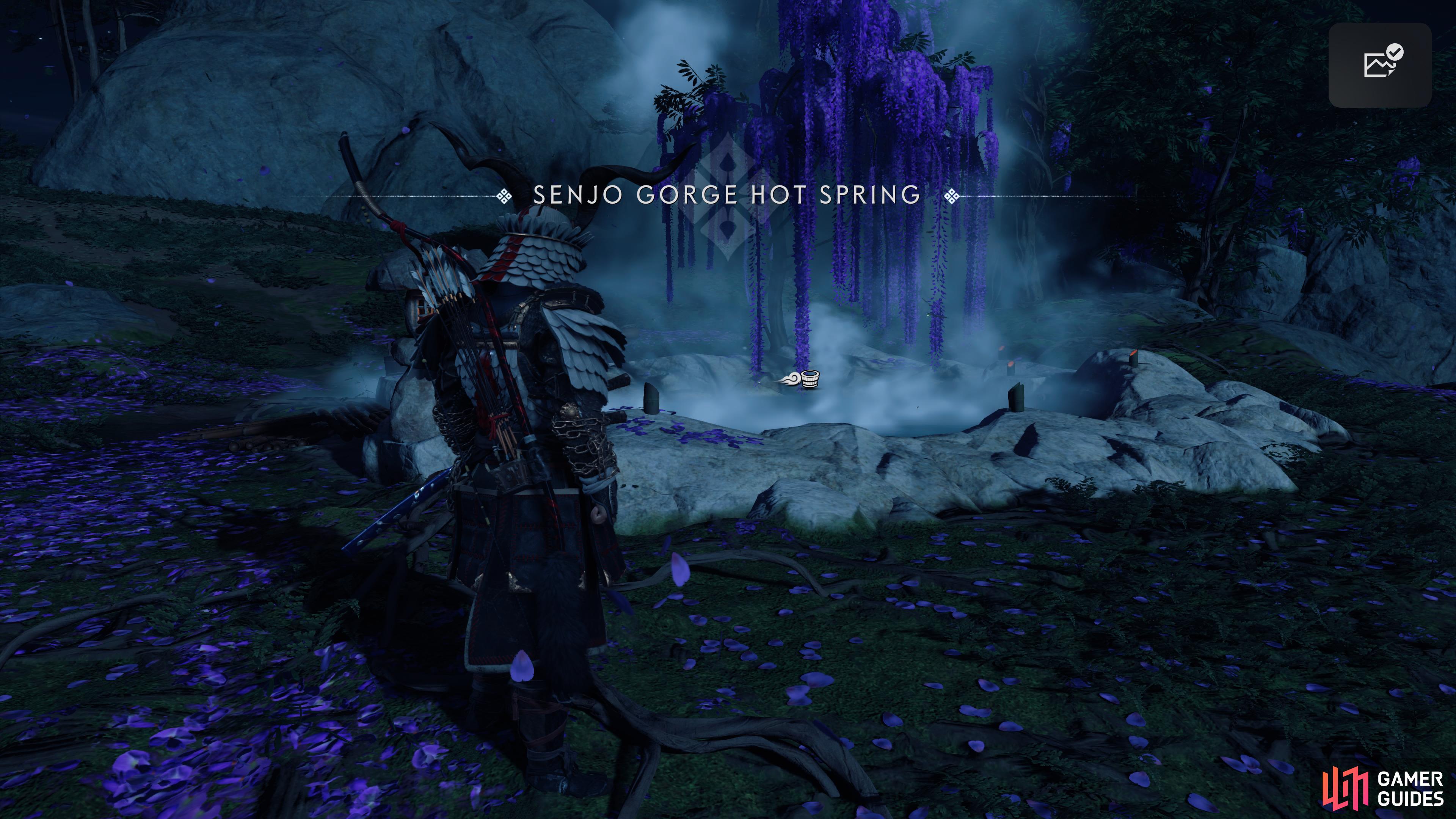 and you'll find the Hot Spring at the top.