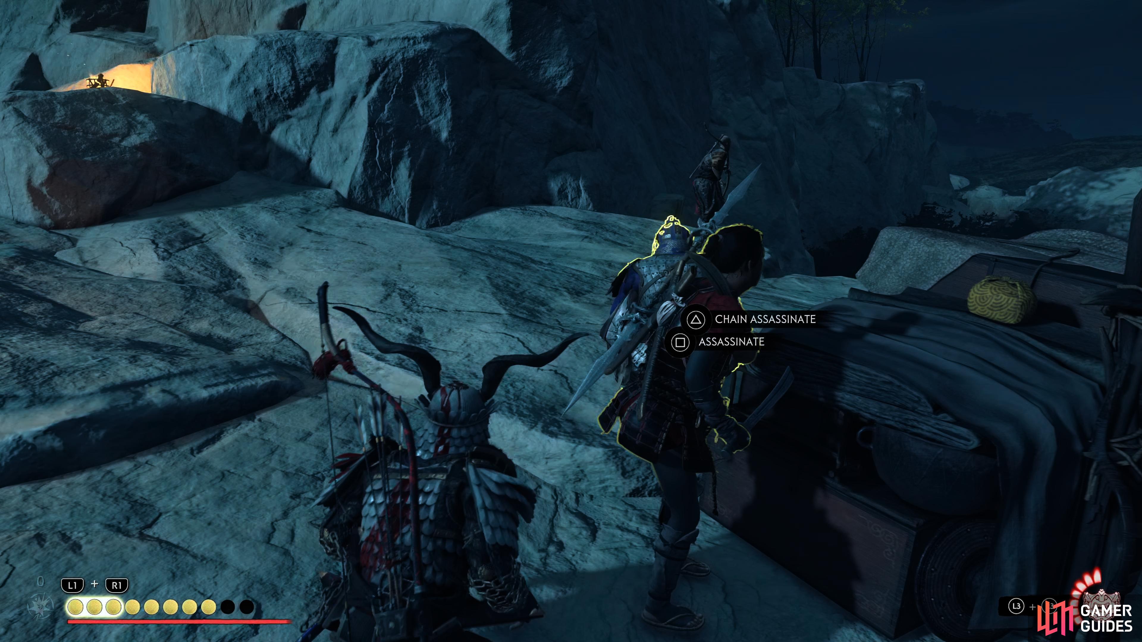 once you grapple over to the third signal, use a Chain Assassination
