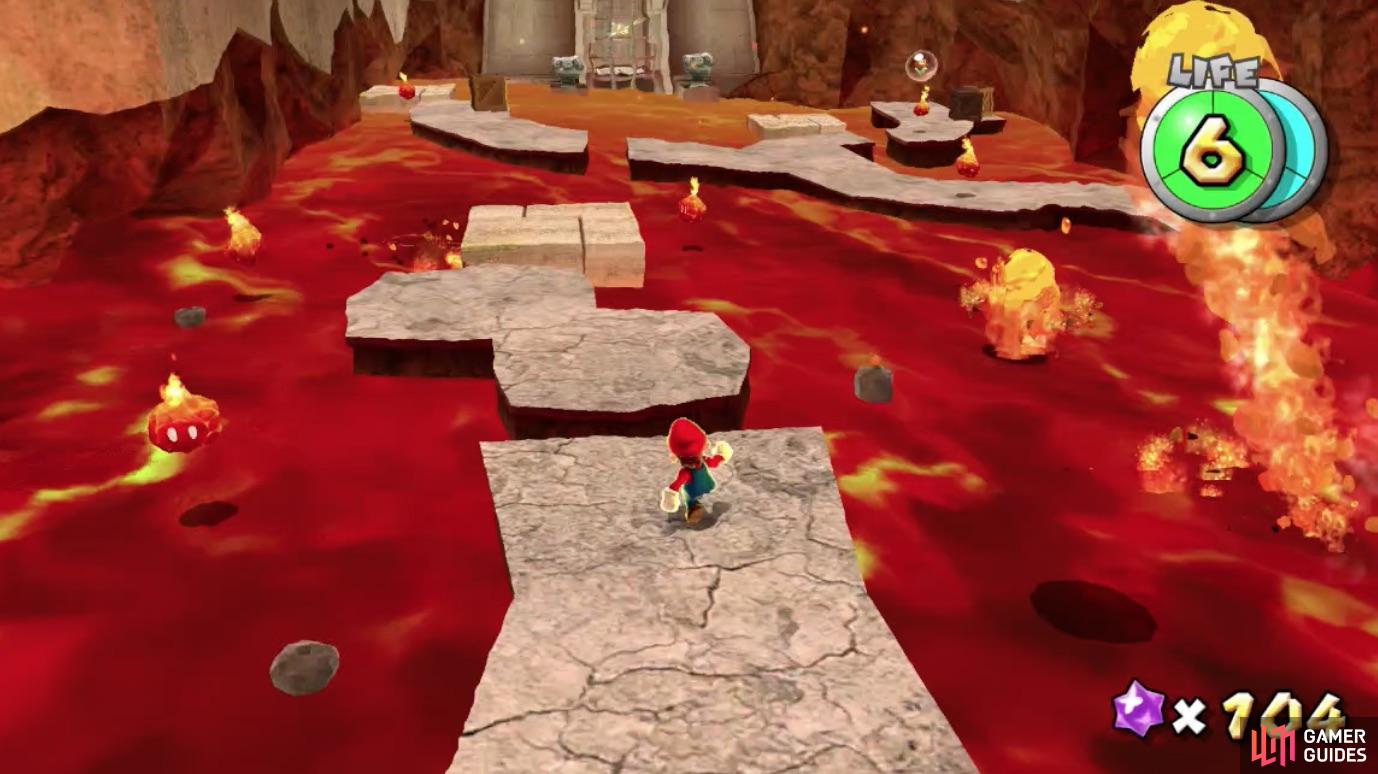 You'll want to watch where you step in this level!