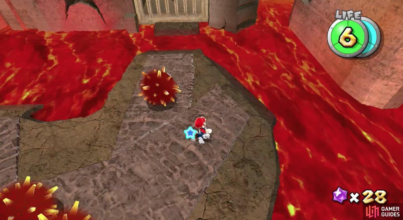 The raised lava levels will hide objects 