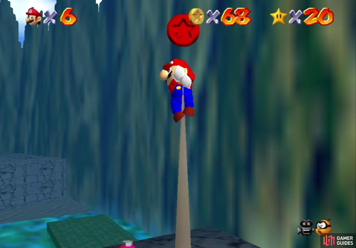This Red Coin is found on the spire by the Bob-Omb Buddy
