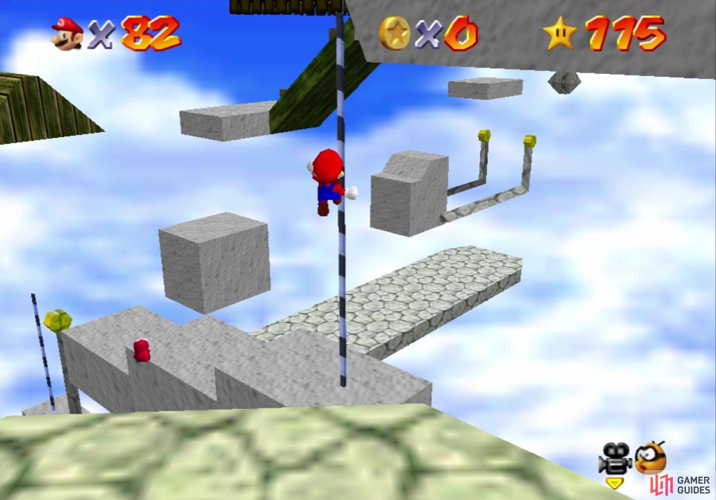 You can Long Jump to the pole from the starting platform
