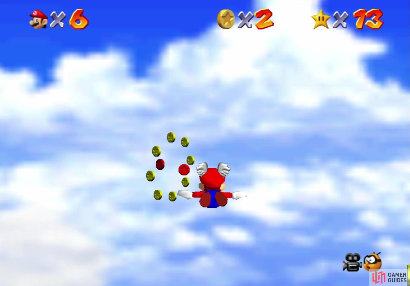 Super Mario 64: Castle Secret Stars, Cap unlocks for the Red Blue and Green  Boxes