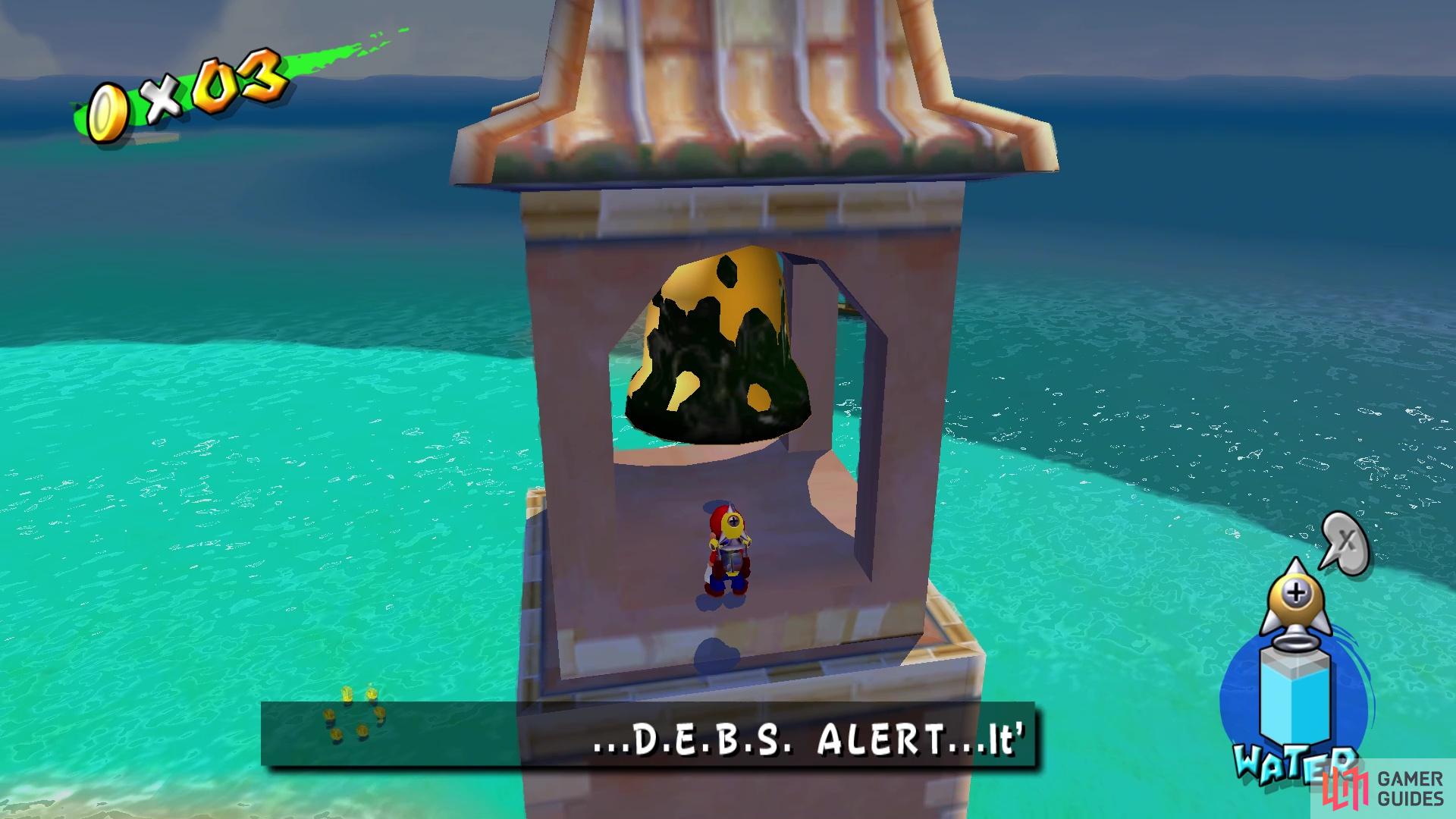 The two bells in Delfino Plaza are dirty