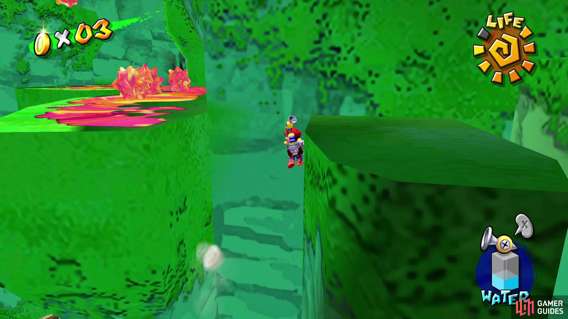 and then here to reach the top