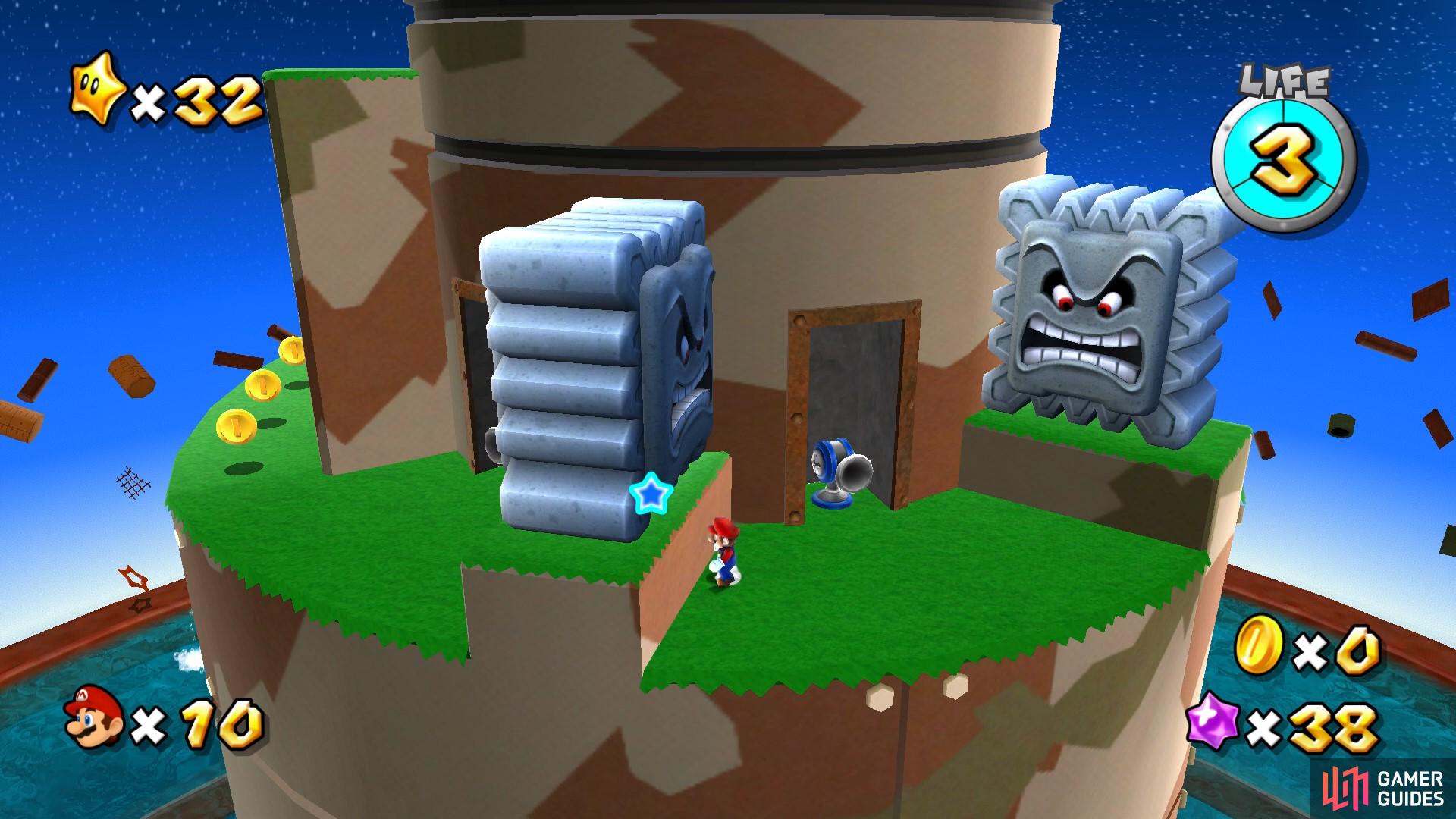 The Thwomps are angry and will crush you if given the chance.