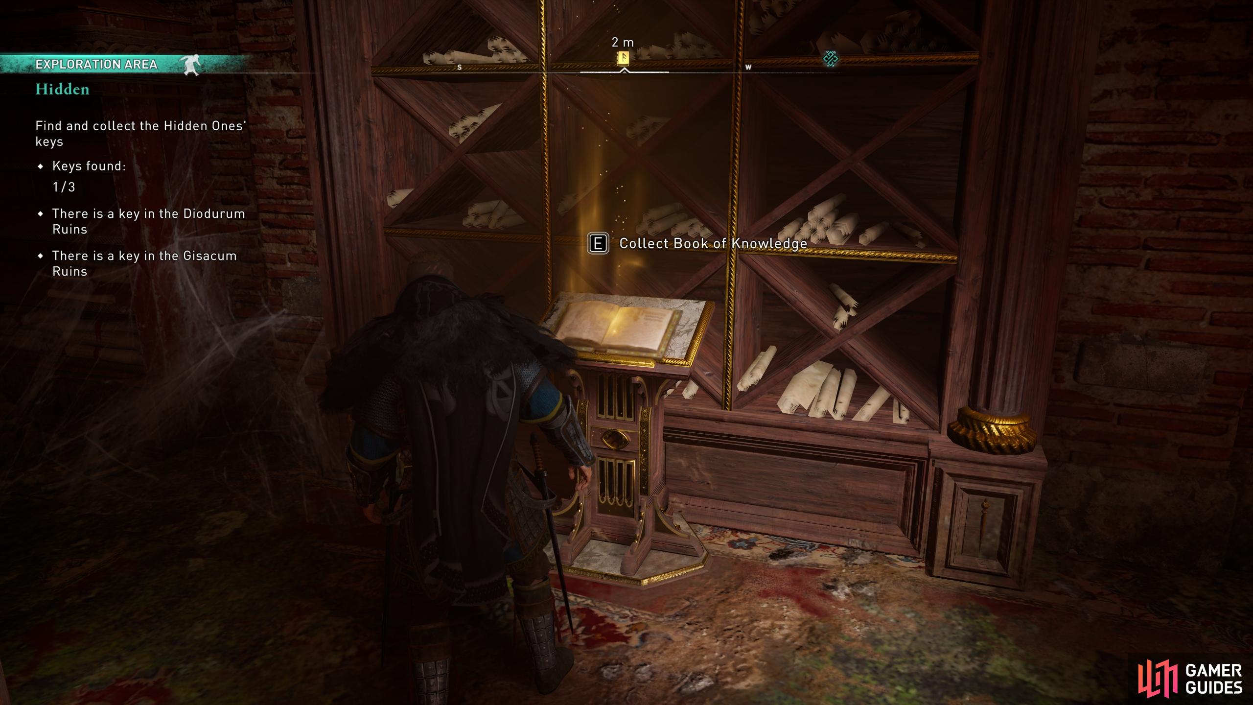 You'll find a Book of Knowledge within the bureau, providing the Golden Flame ability.