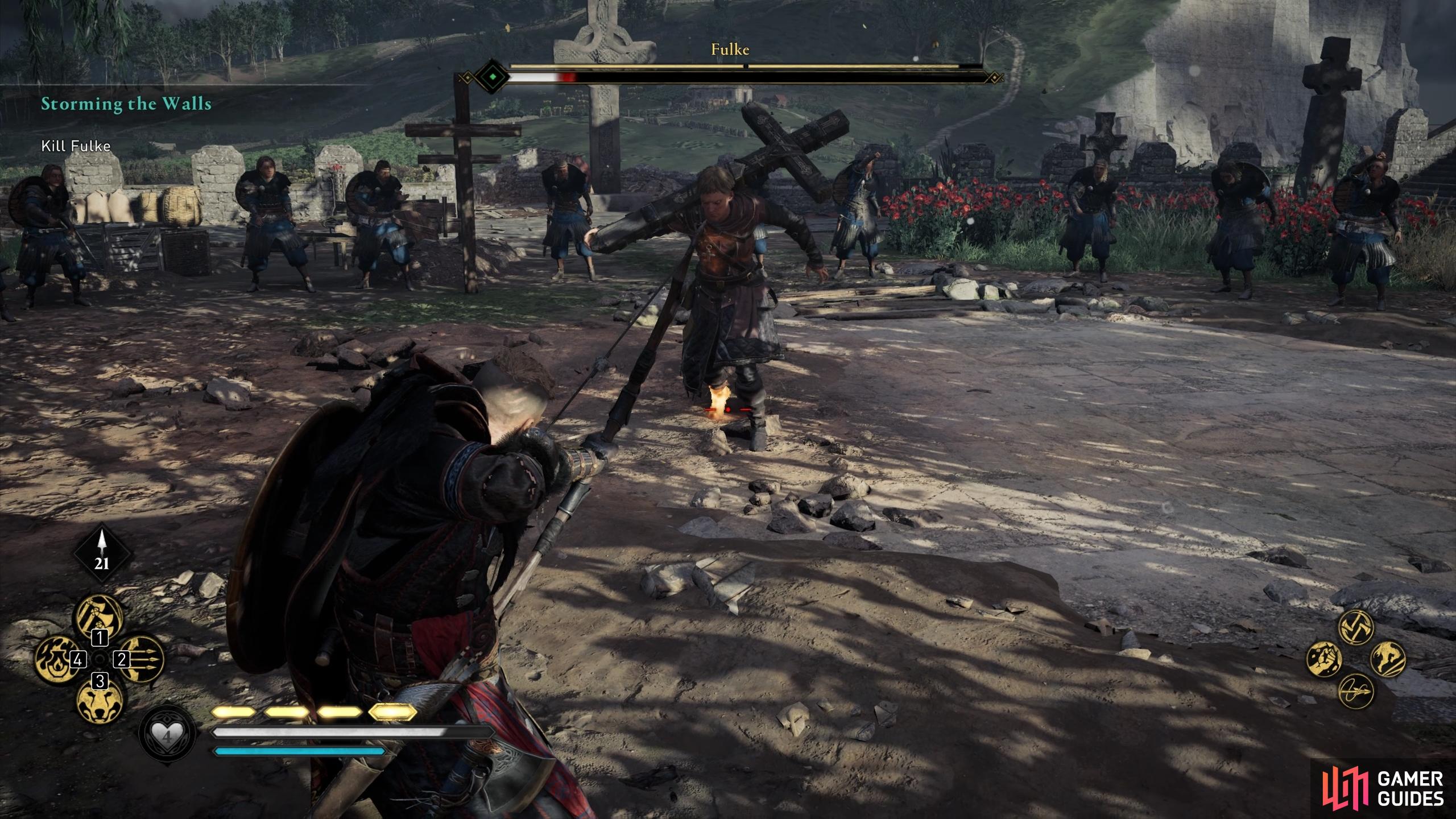 You can hit Fulke's weak points again during the second phase of the fight.