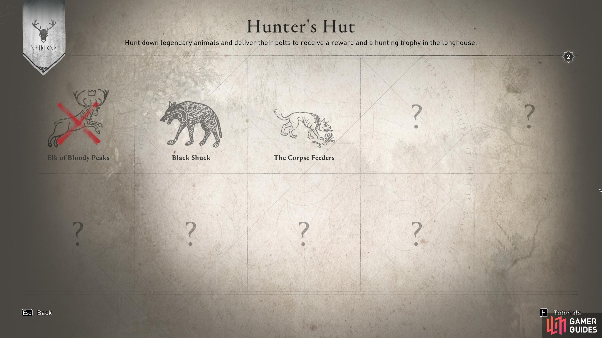 Visit Wallace in the Hunter's Hut once you've killed a legendary animal in exchange for a trophy for the longhouse.
