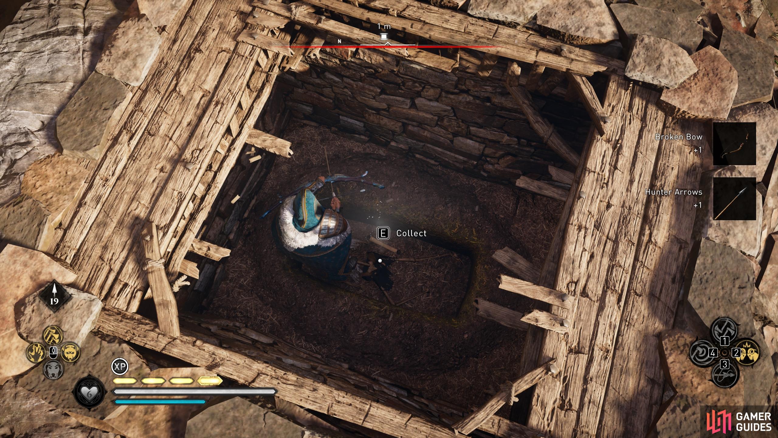 You'll find the Skye Hoard Map in a grave beneath the barricade.
