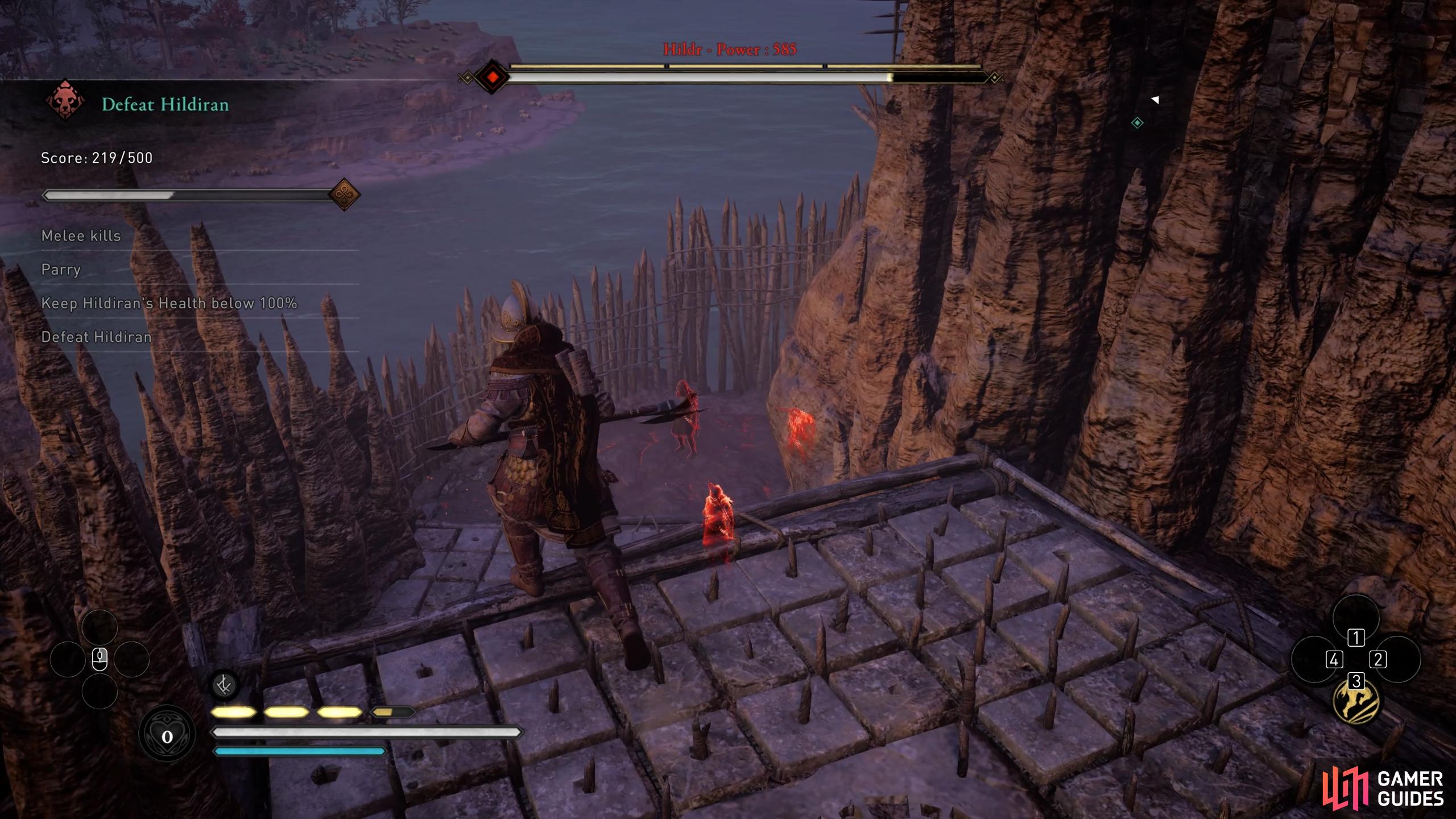 This group of enemies is perfect for parrying in close quarters without ranged attacks bothering you.