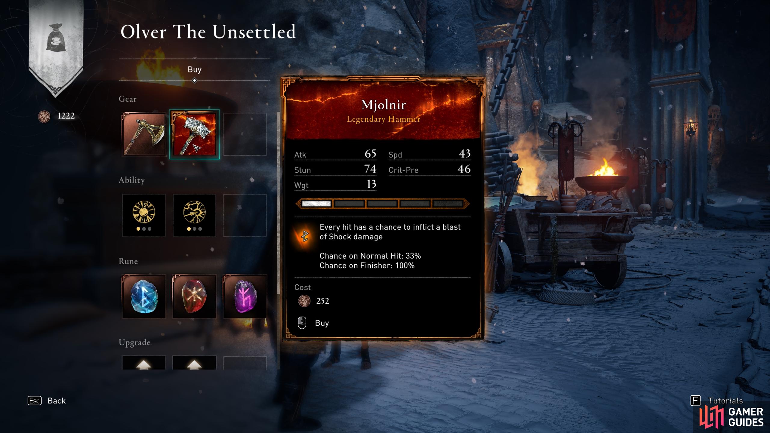 You can purchase powerful legendary weapons from merchants, and useful runes, abilities, and other upgrades.