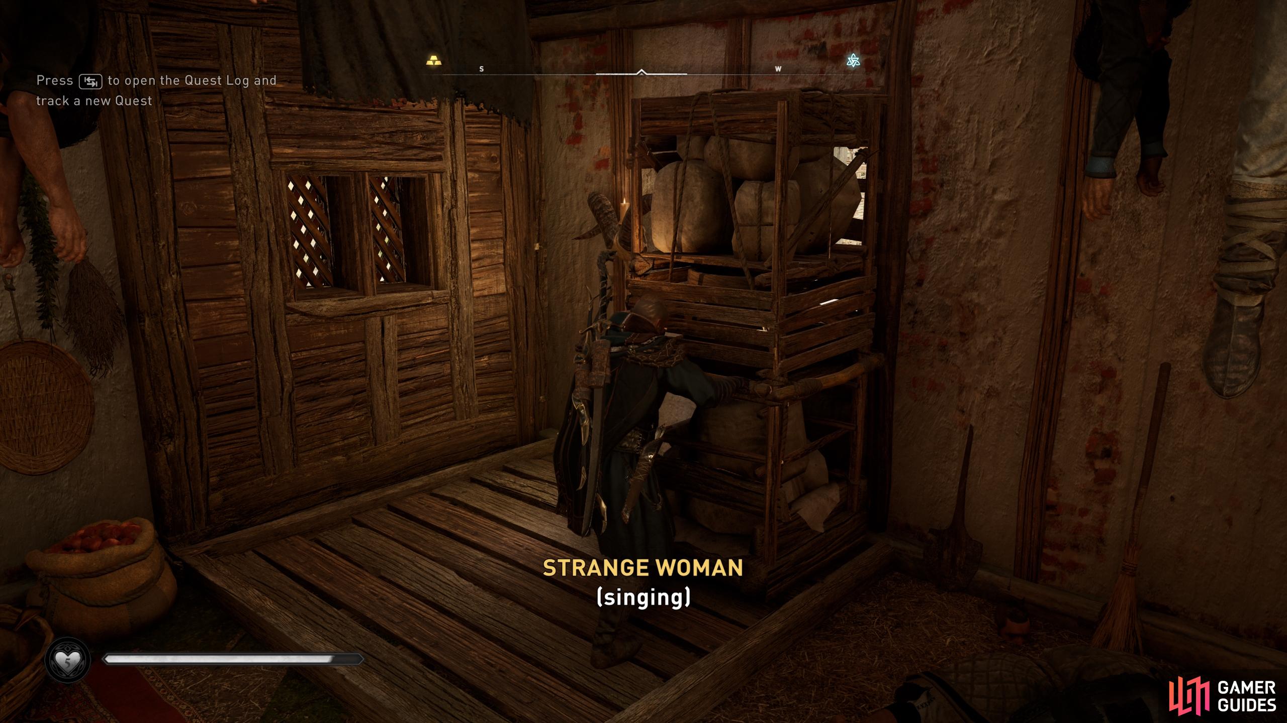 You'll need to move the barricade or climb over the wooden structure to reach the first chest.