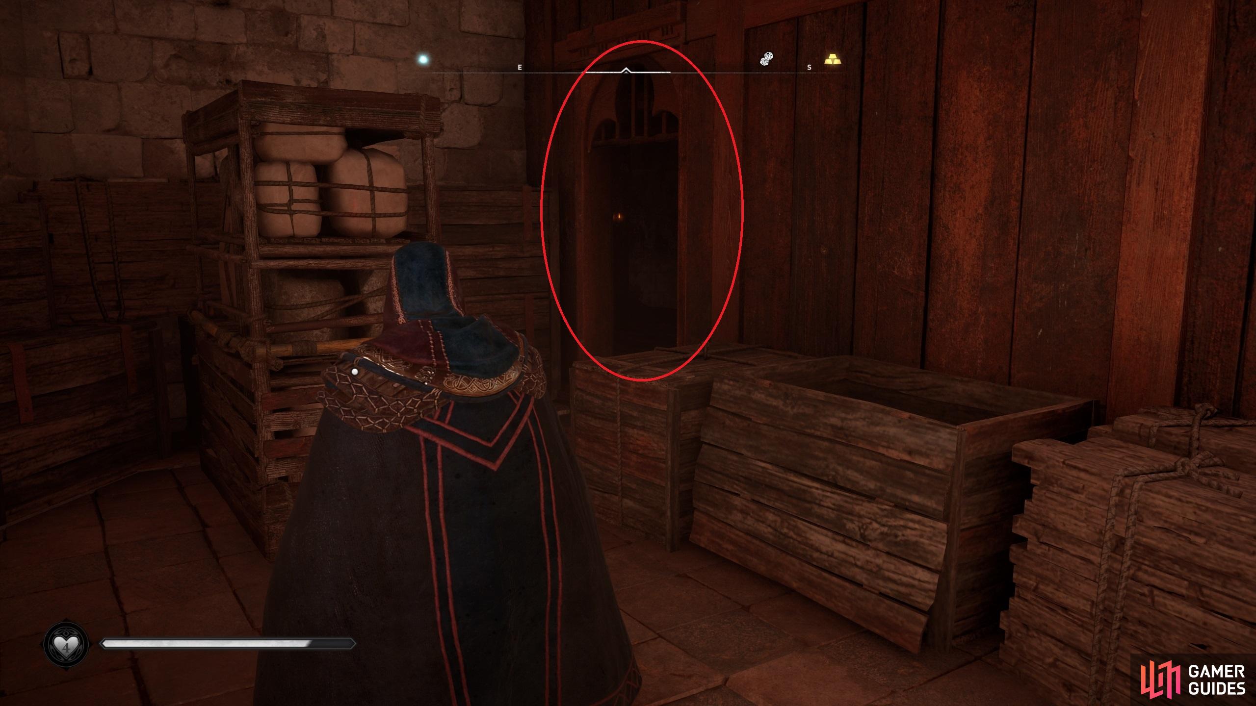 You'll need to move the barricade in the northeast of The Minster to reveal the hidden room.