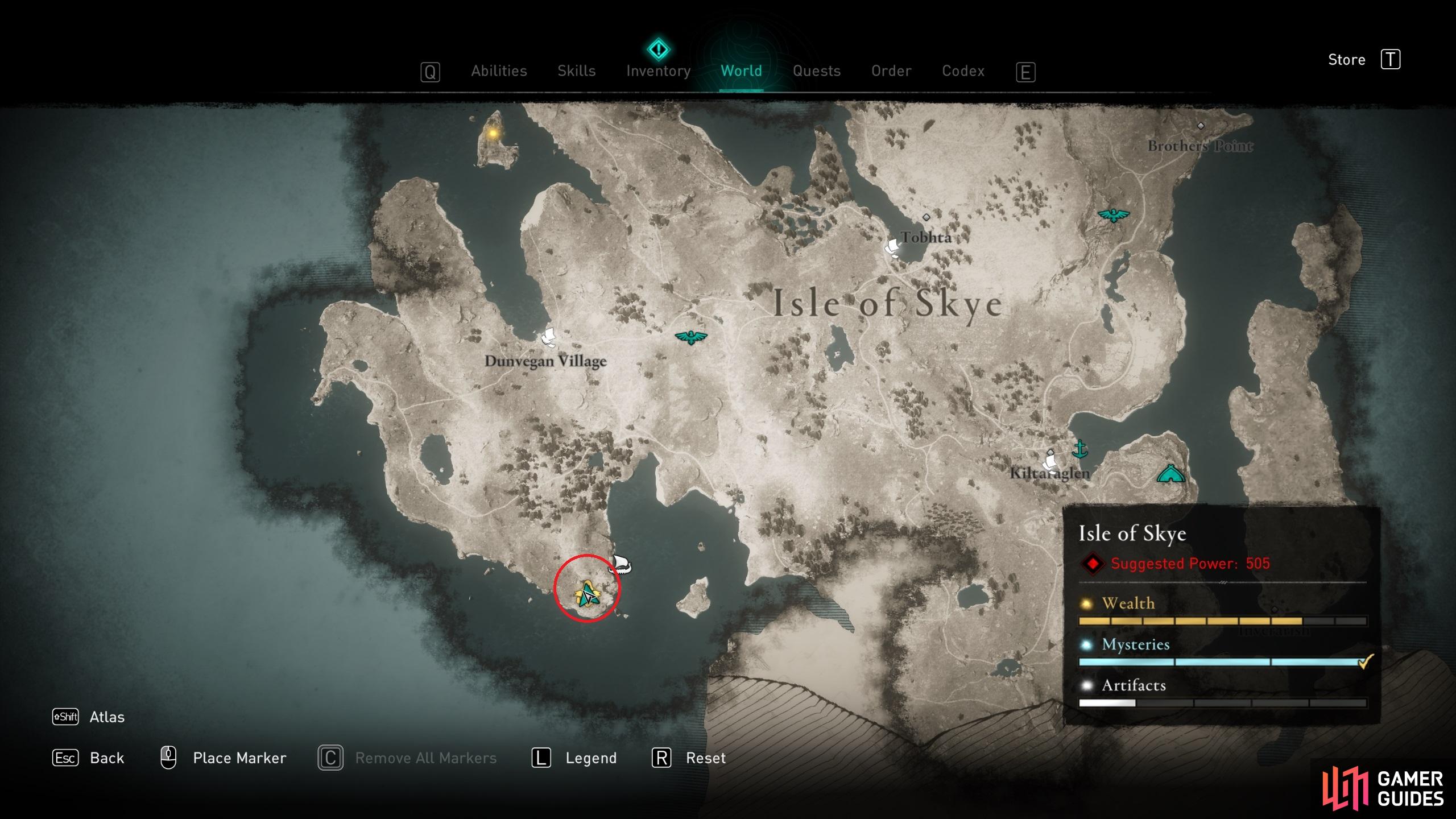 Isle of Skye Hoard Map Treasure Assassin's Creed Valhalla 